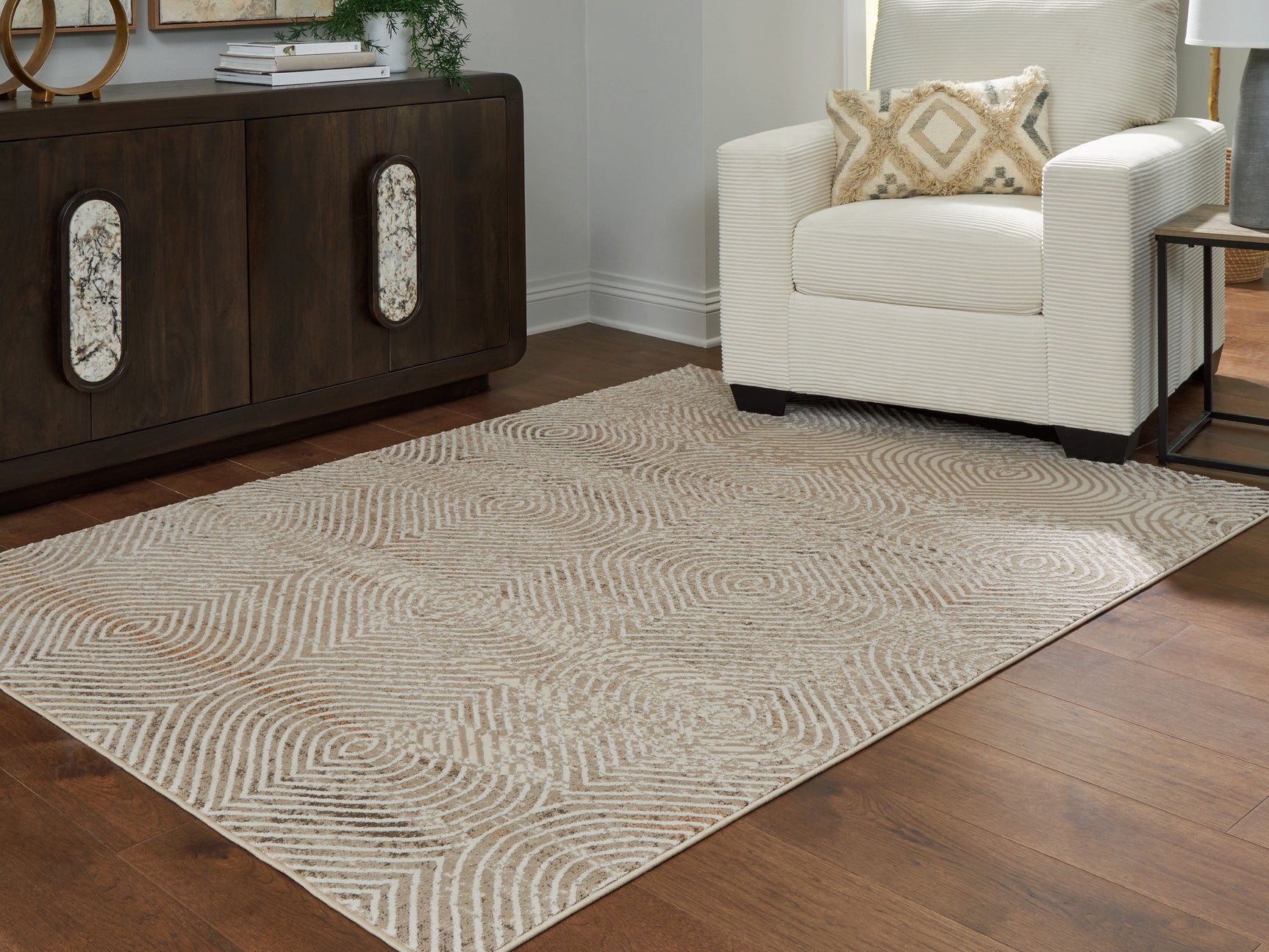 Tampa Furniture Outlet - Ashley Furniture - Bachus Rug - 5'3" x 7' Area Rug / Multi - R407752