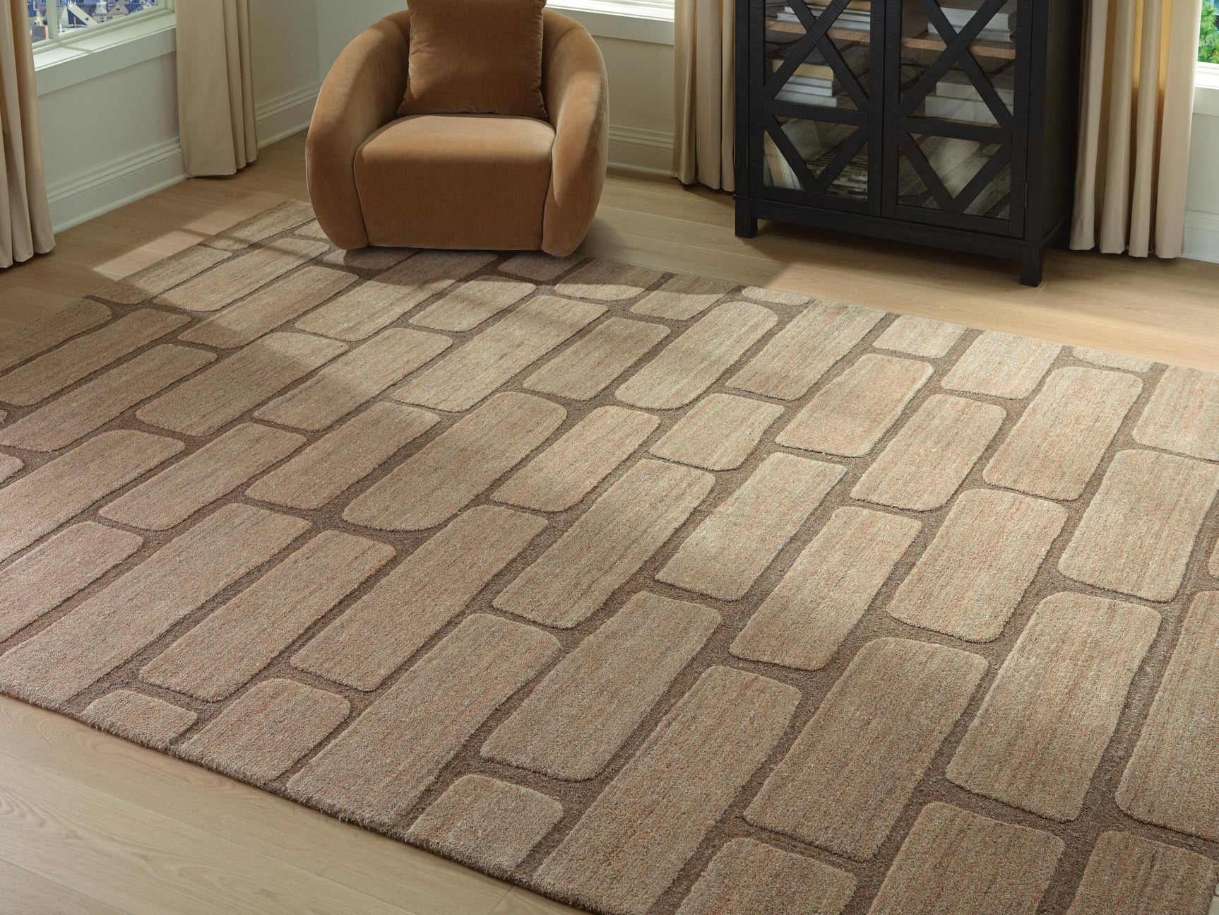 Tampa Furniture Outlet - Ashley Furniture - Orest Rug - Extra Large Rug / Brown - R407980