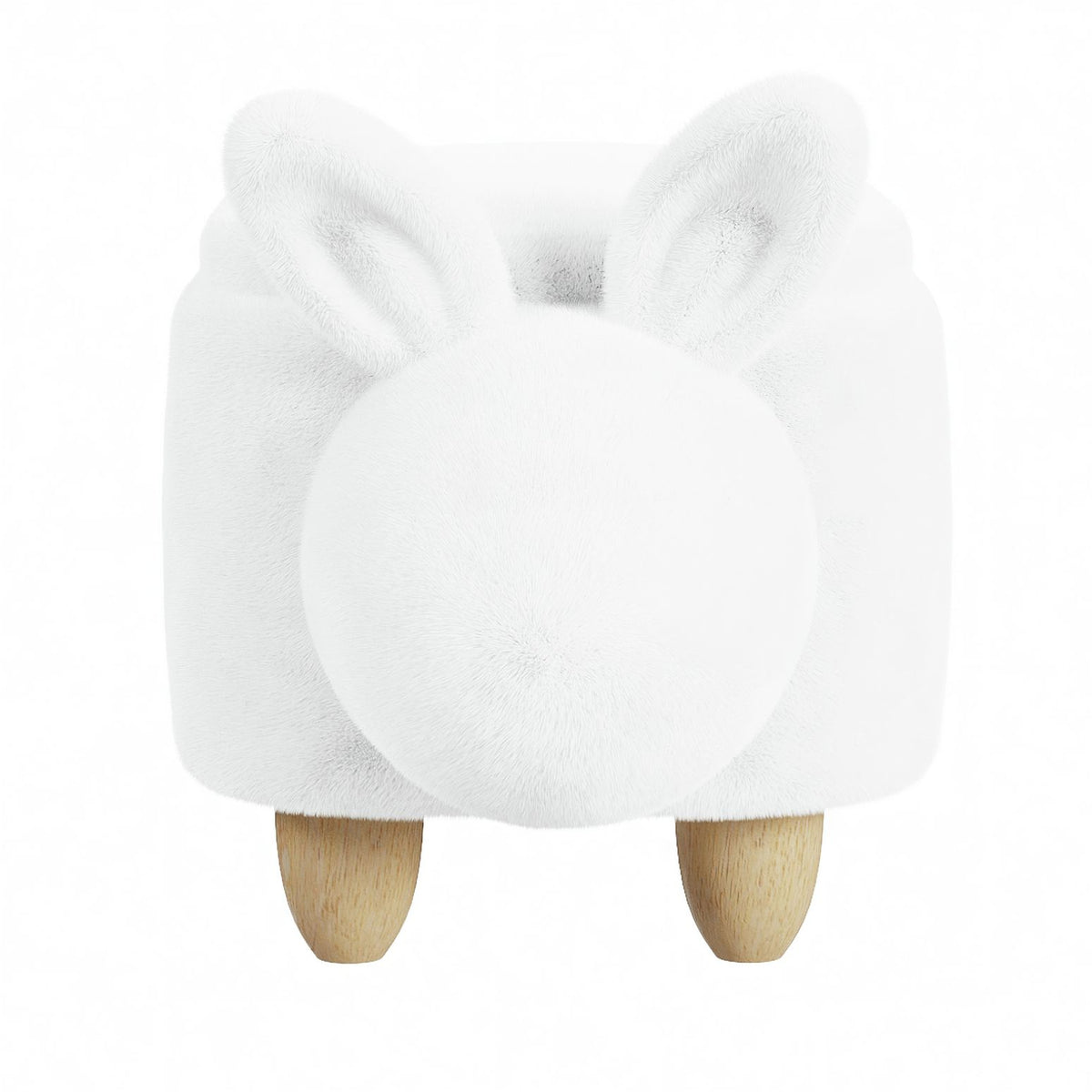 Rabbit Storage Stool in White