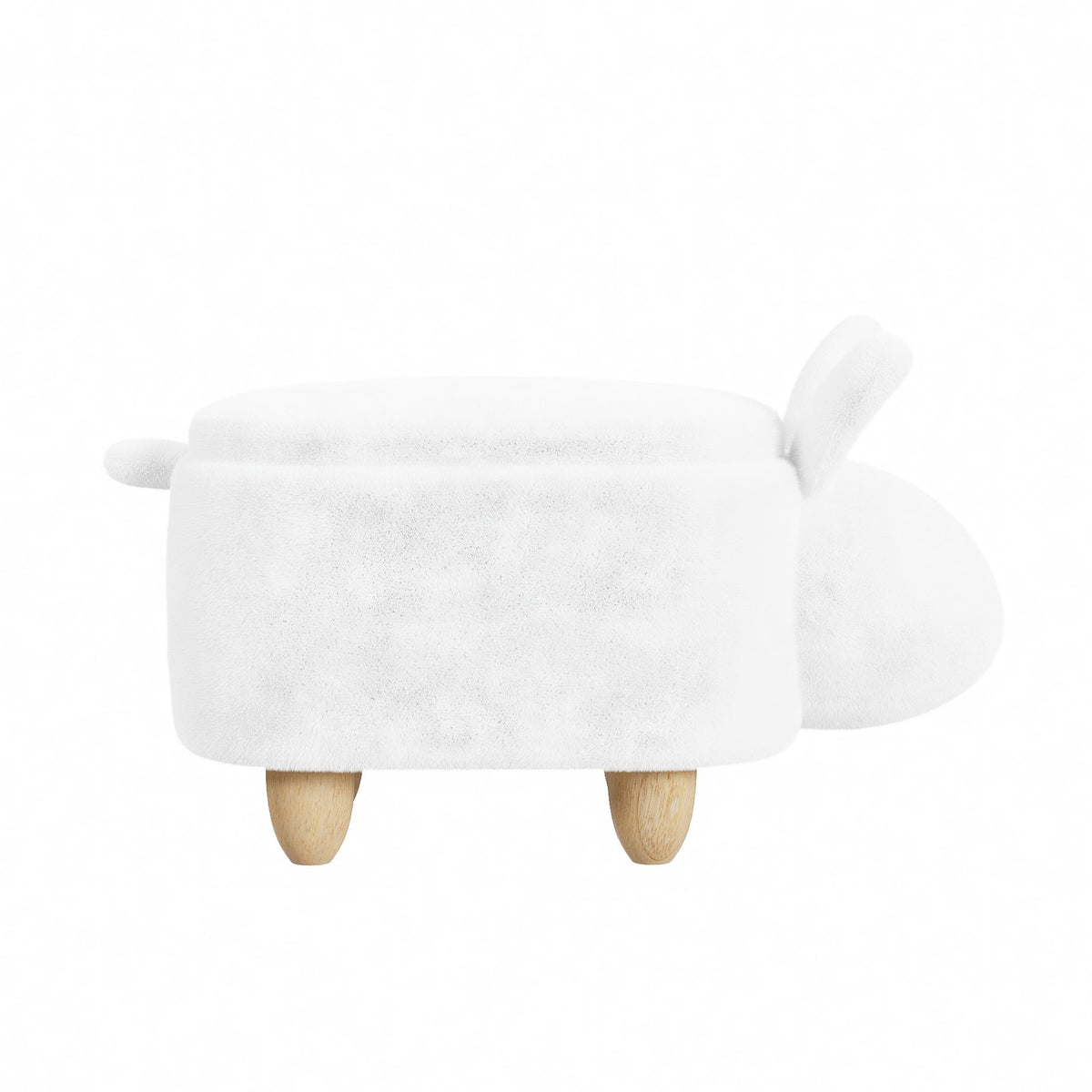 Rabbit Storage Stool in White