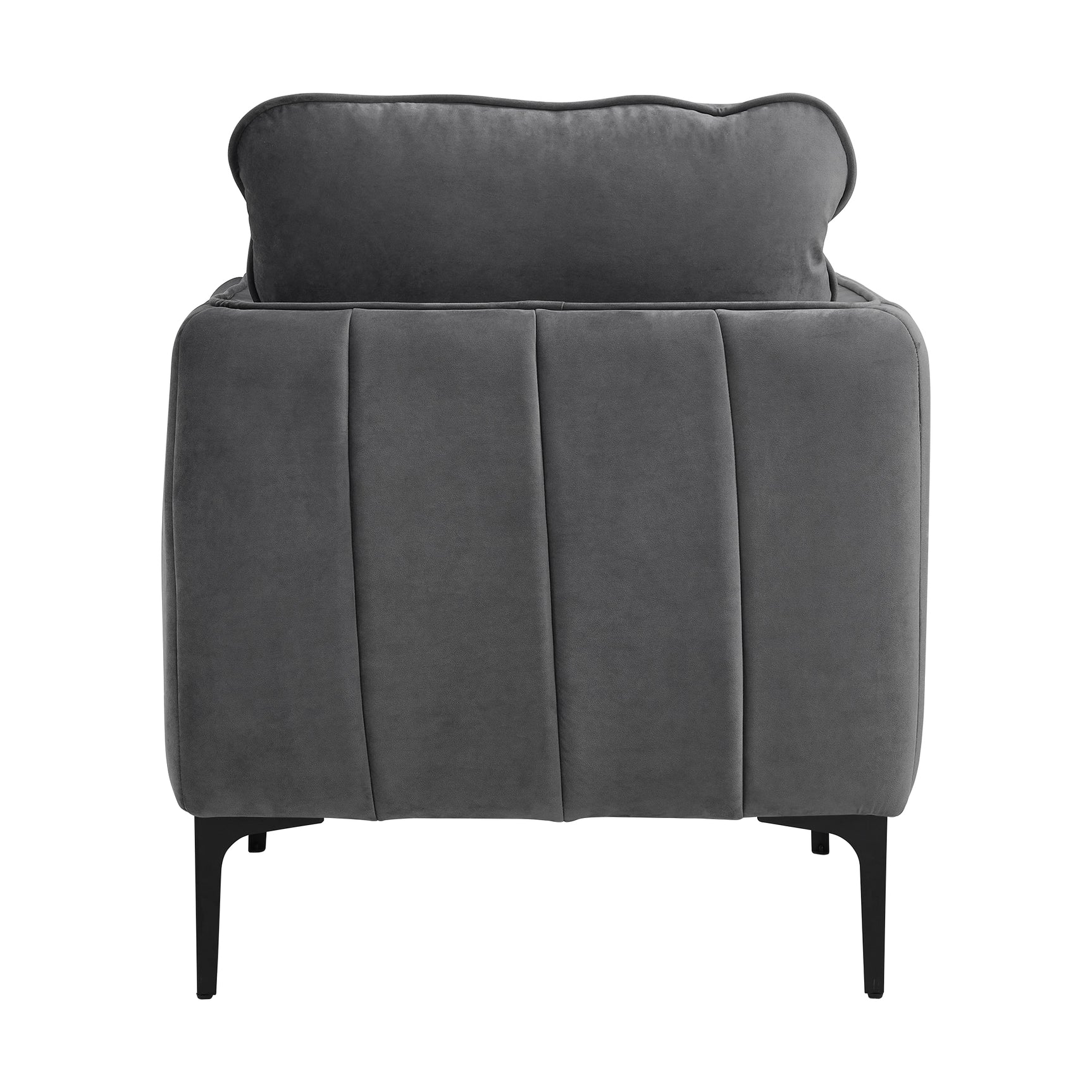 Rae Chair in Lavish 152 Grey Velvet - Tampa Furniture Outlet
