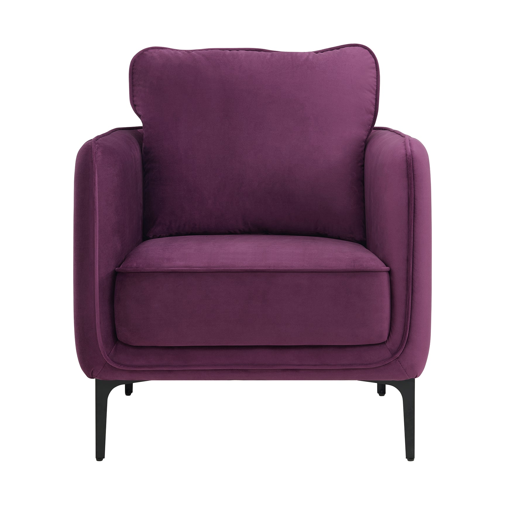 Rae Chair in Lavish 152 Purple Velvet - Tampa Furniture Outlet