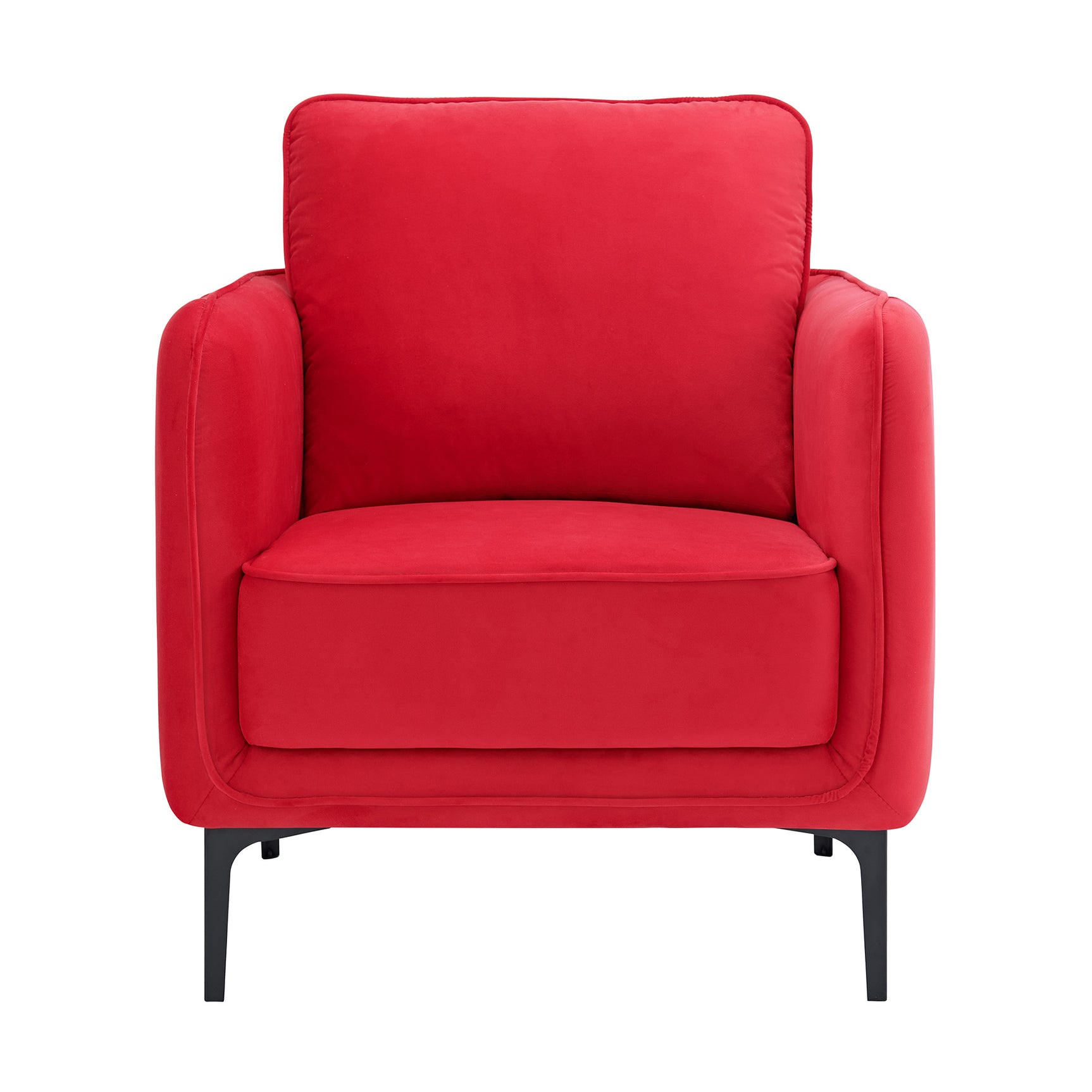 Rae Chair in Lavish 152 Red Velvet - Tampa Furniture Outlet