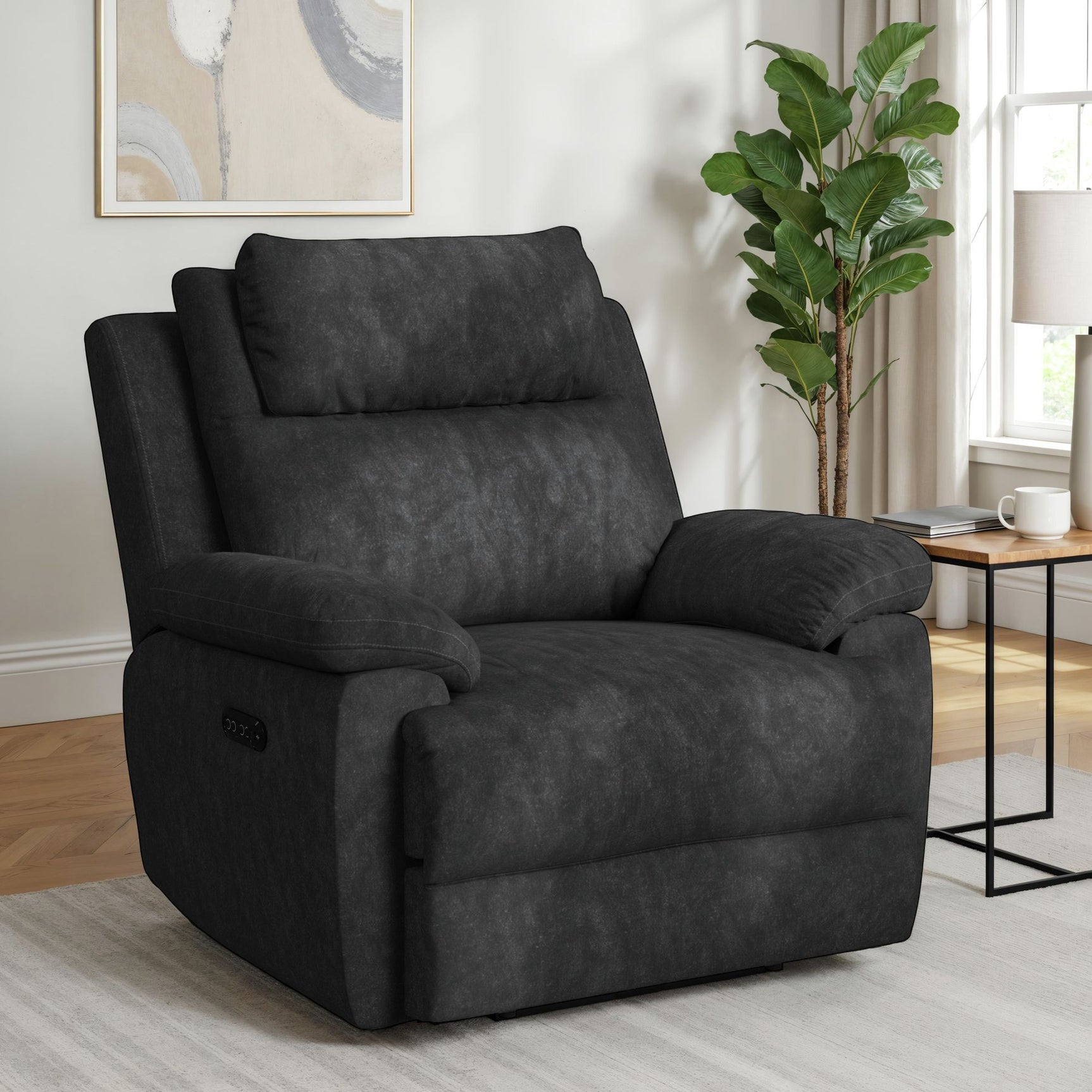 Regal P2 Recliner, zero gravity, memory foam in Explore Charcoal – SKU U-17470-11650-105PP | Elements