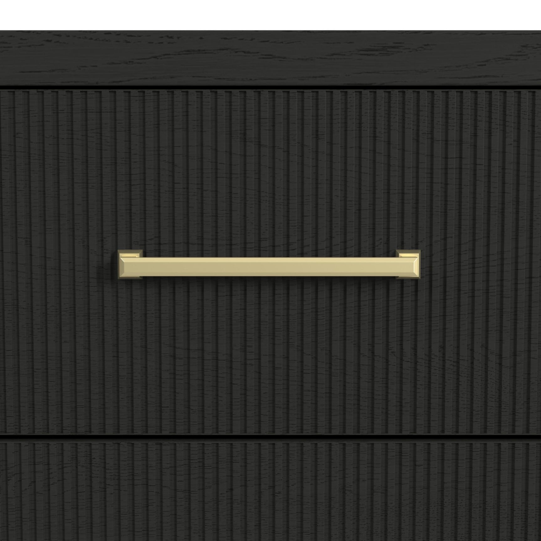 Ridgemont 5-Drawer Chest in Black with Grain