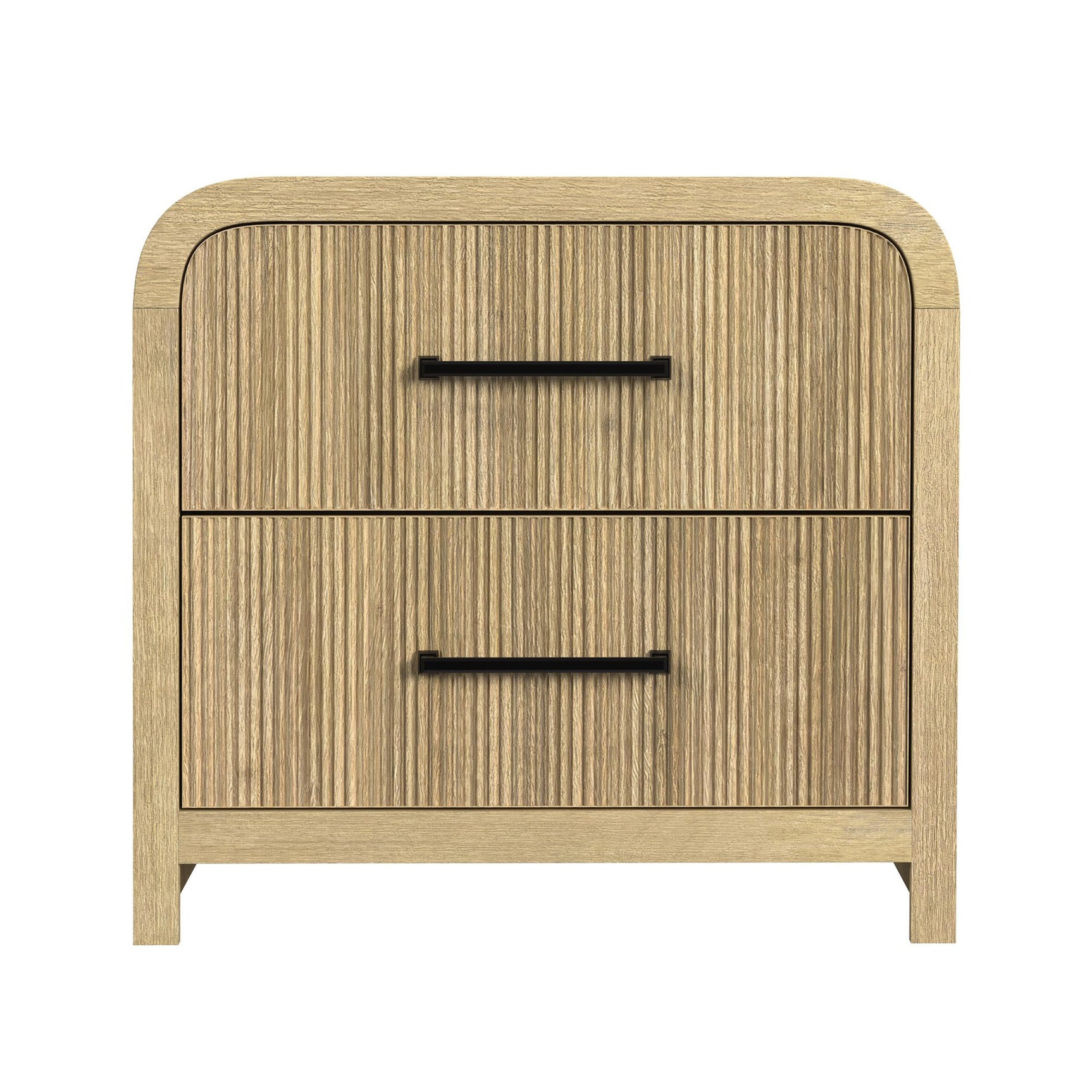 Ridgemont 2-Drawer Nightstand with USB in Natural - Tampa Furniture Outlet