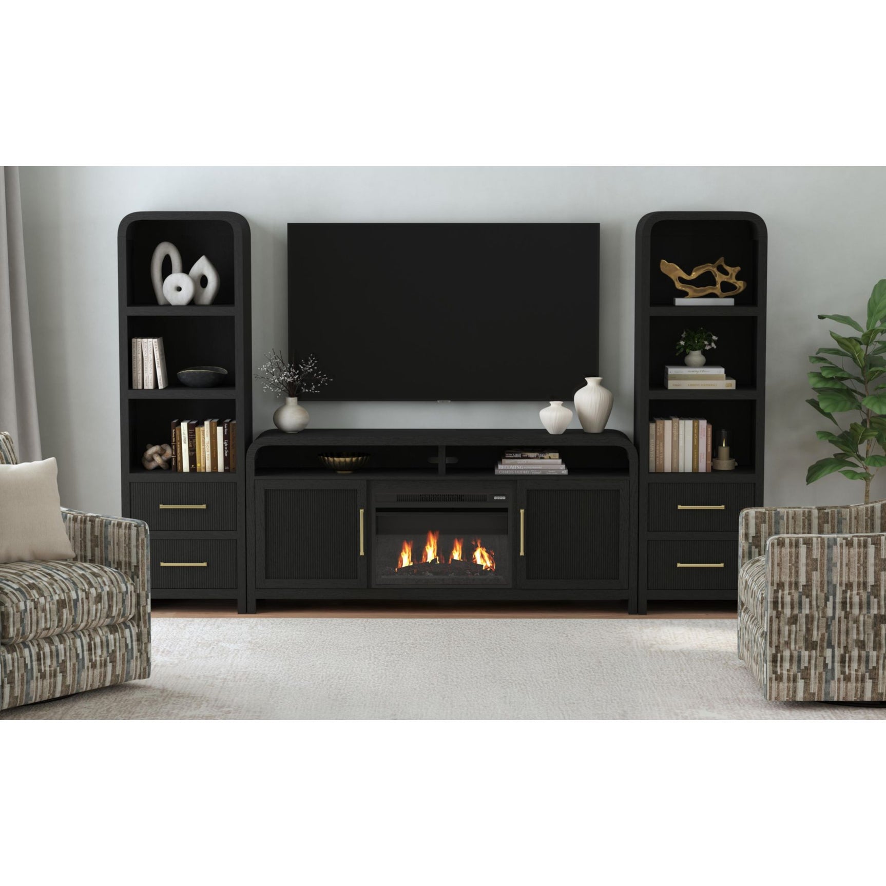 23" Fireplace Insert in Black – SKU LA-18020-8-23FP | Elements