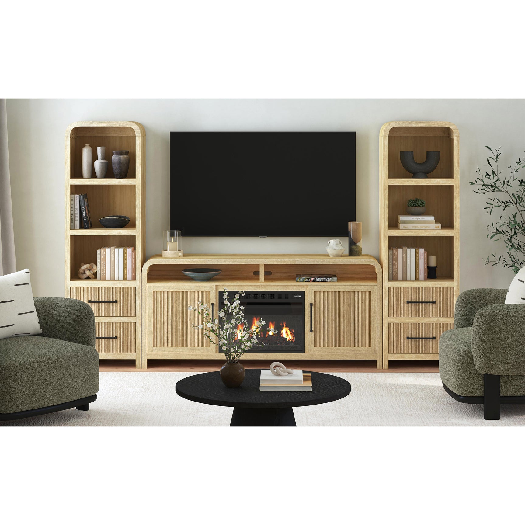23" Fireplace Insert in Black - Tampa Furniture Outlet