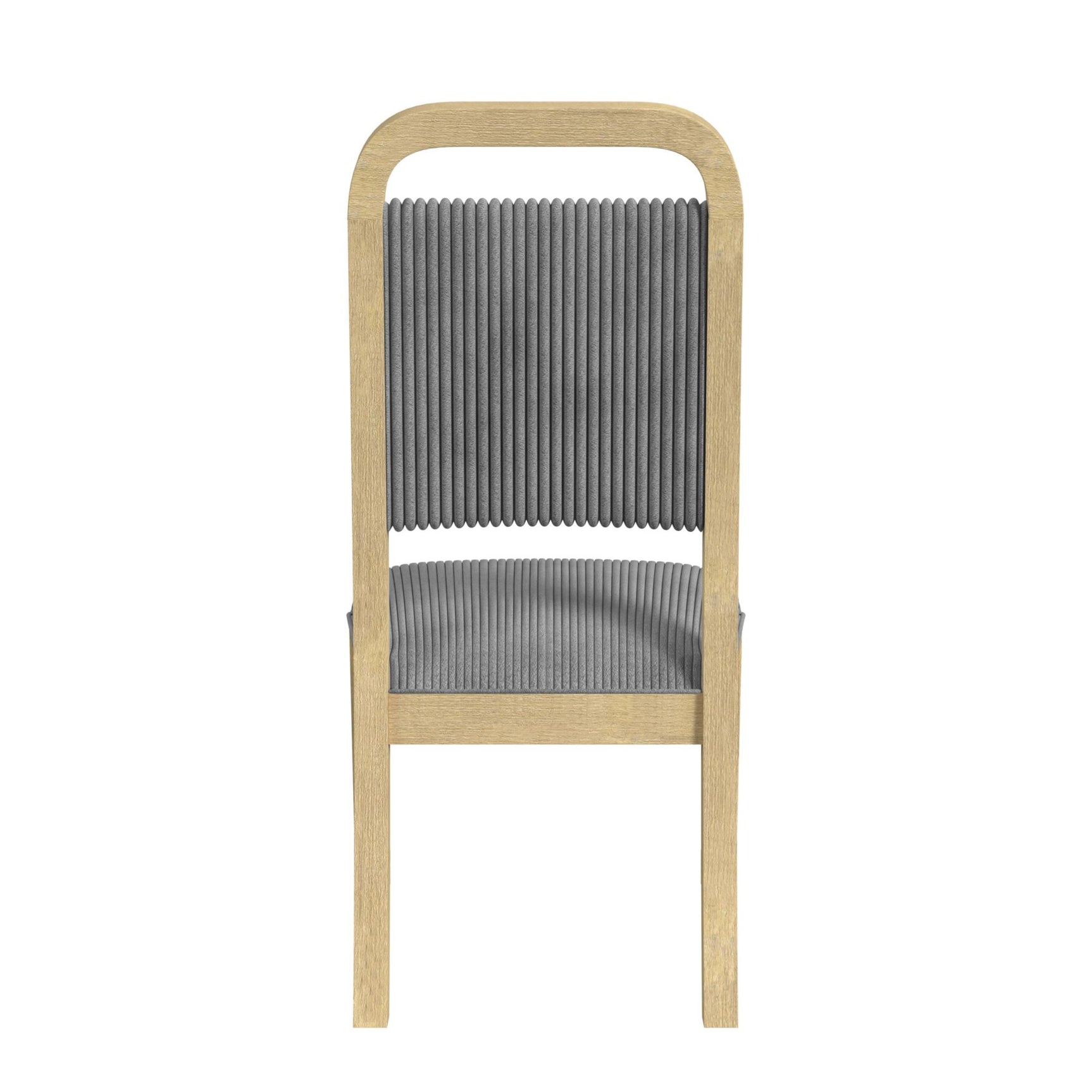 Ridgemont Dining Side Chair with Grey Fabric in Natural (2 Per Carton) - Tampa Furniture Outlet