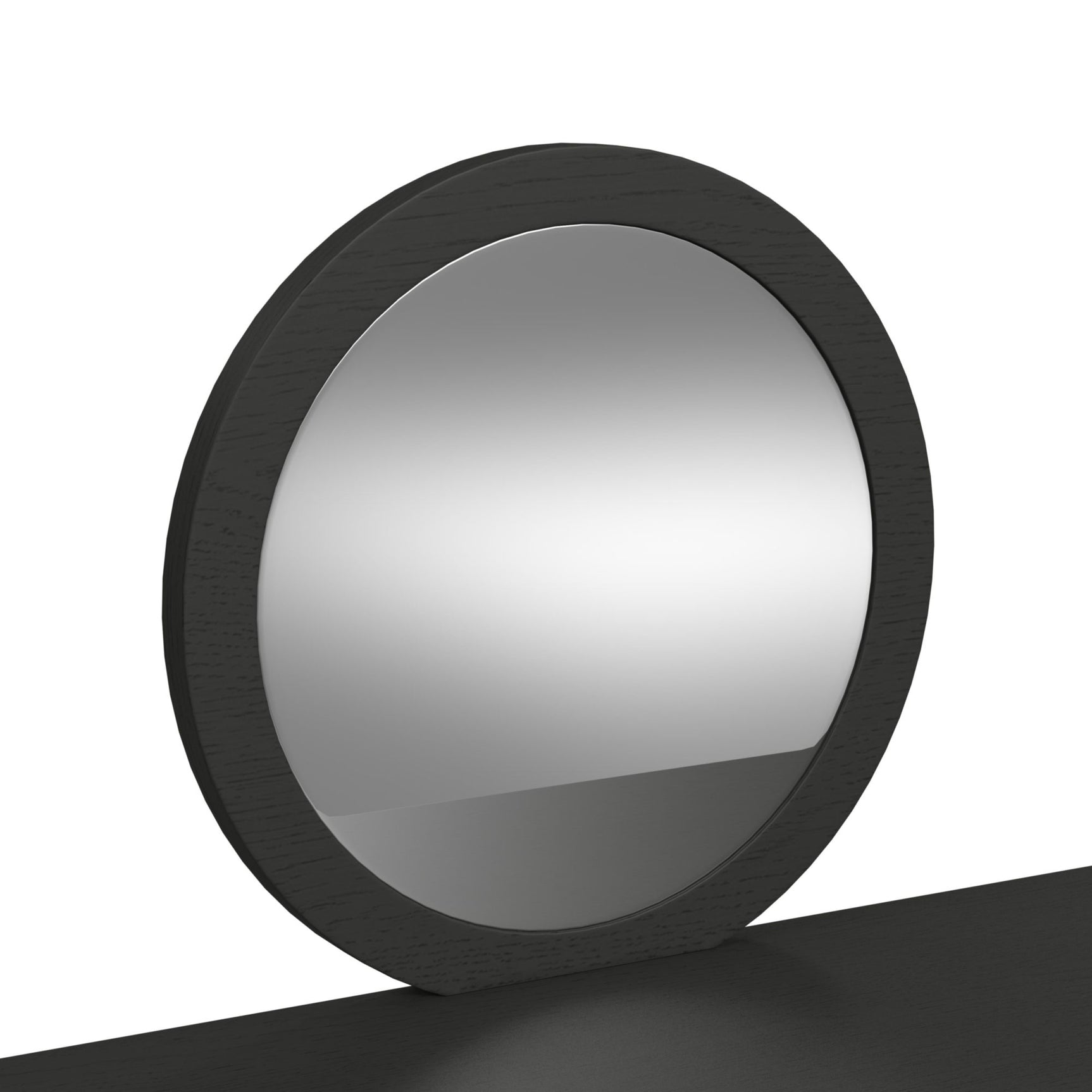 Ridgemont Dressing Table and Mirror in Black with Grain - Tampa Furniture Outlet