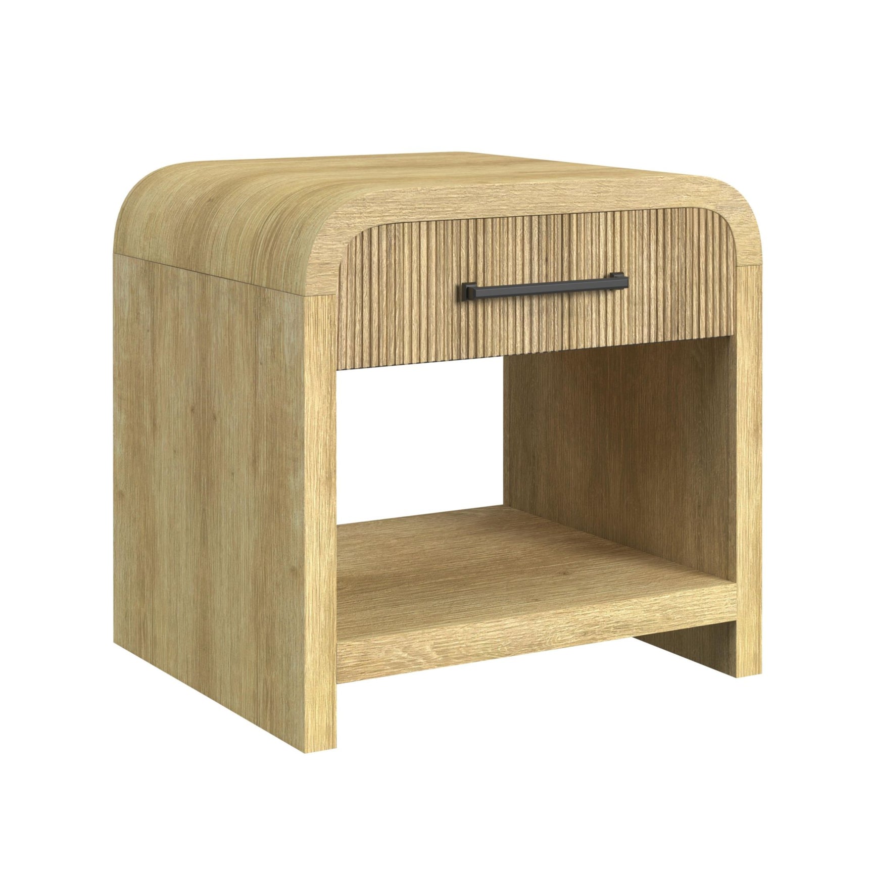Ridgemont End Table with USB in Natural - Tampa Furniture Outlet