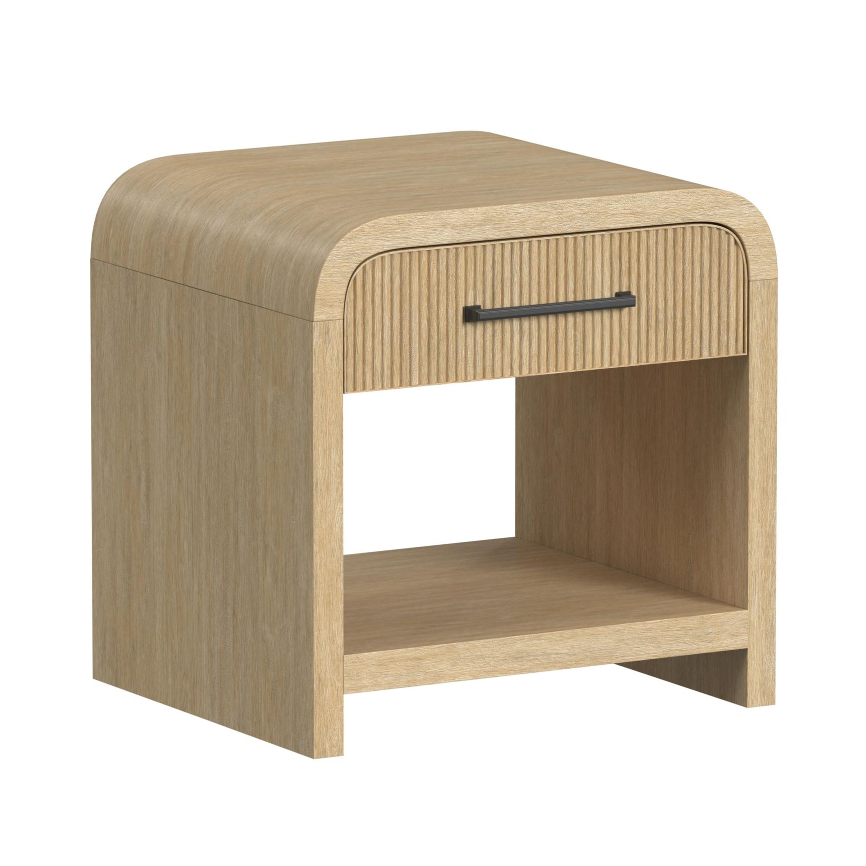 Ridgemont End Table with USB in Natural