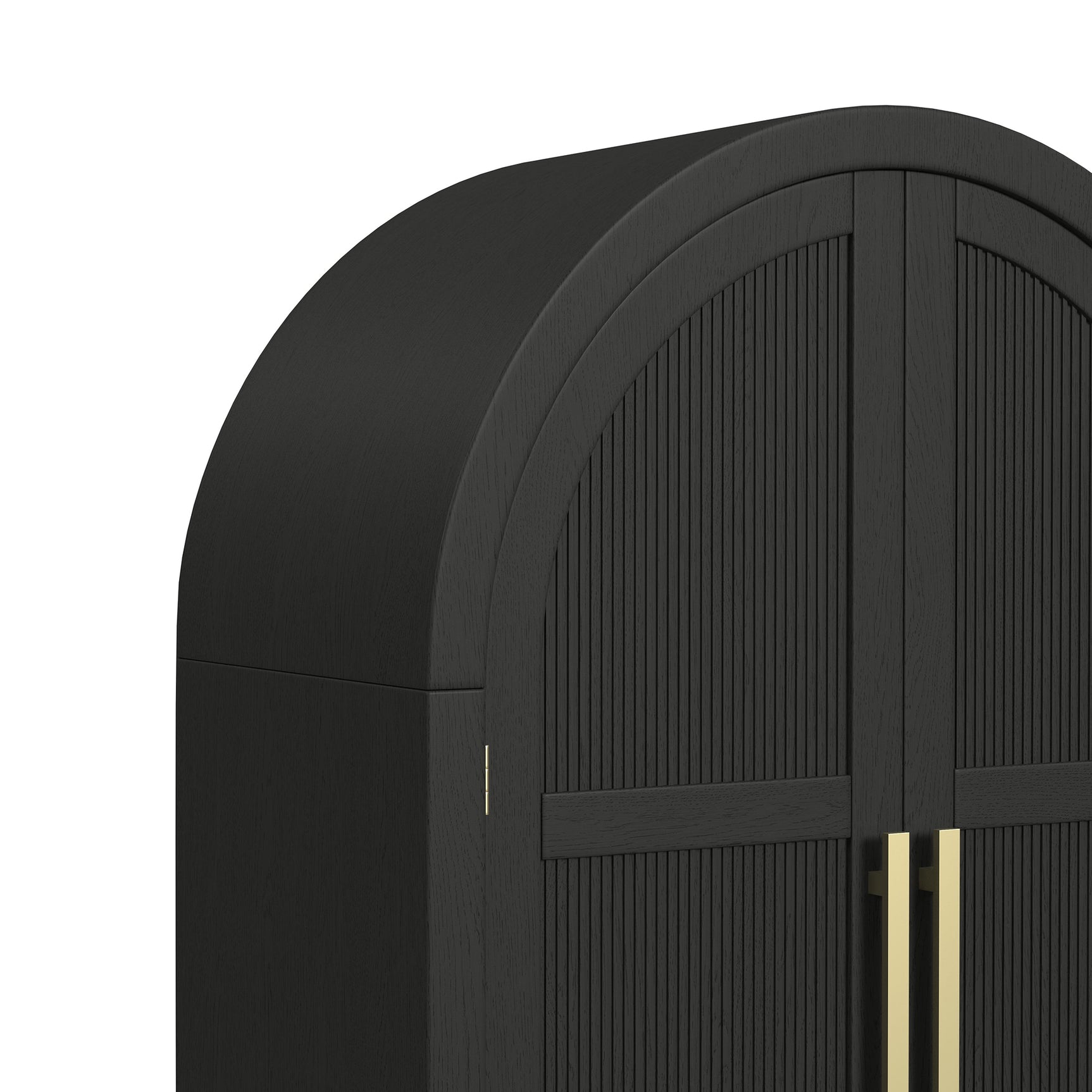 Ridgemont Large Bookcase in Black with Grain - Tampa Furniture Outlet