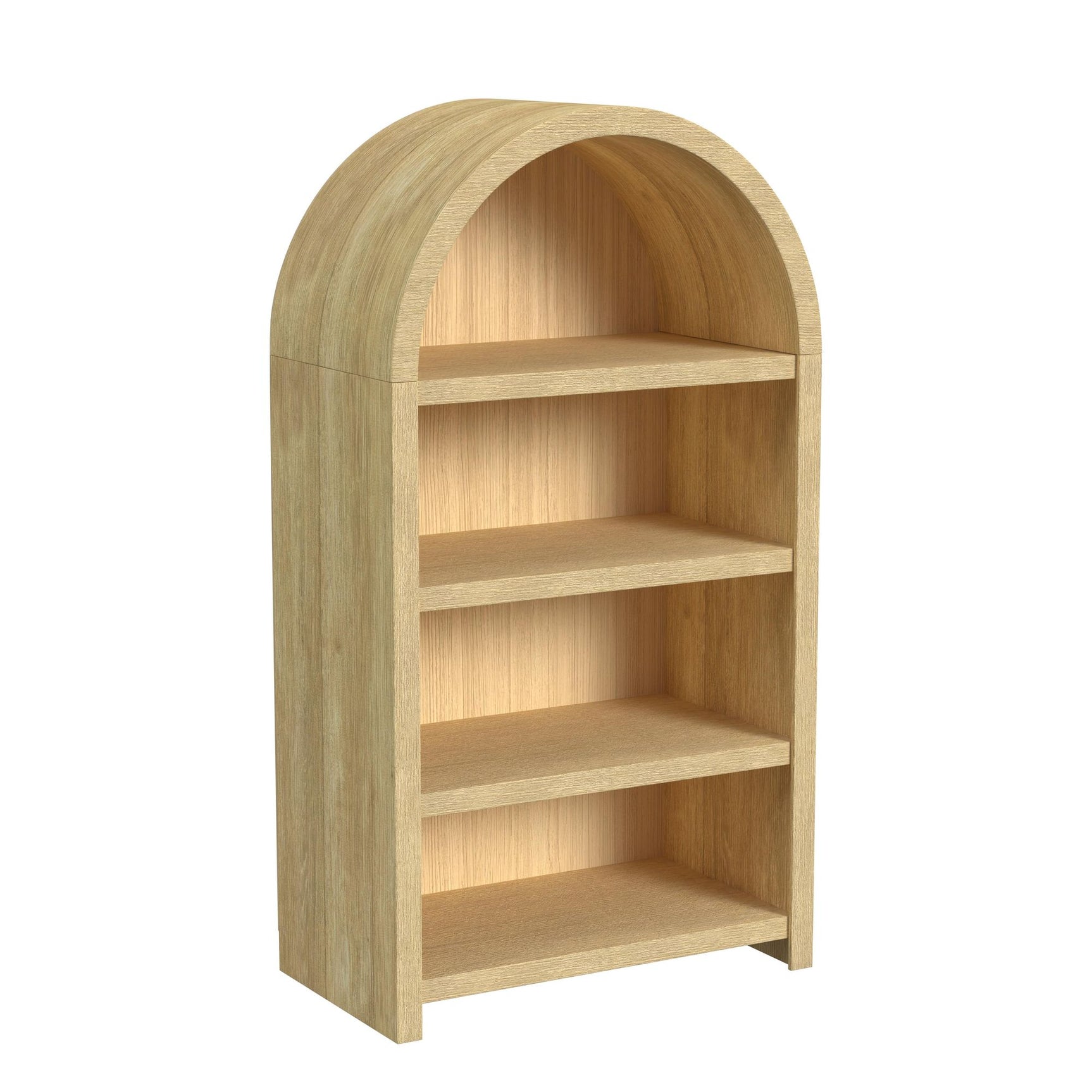 Ridgemont Open Bookcase in Natural - Tampa Furniture Outlet