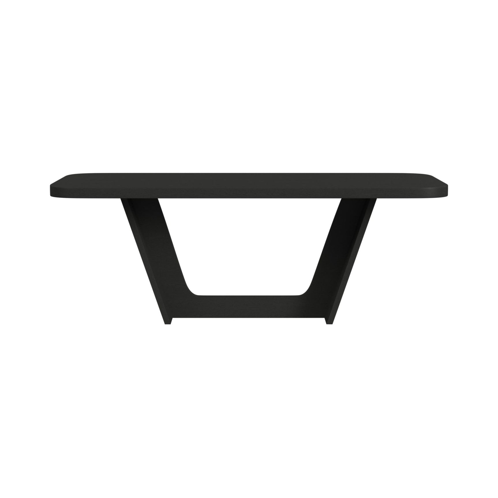 Ridgemont Rectangular Dining Table in Black with Grain
