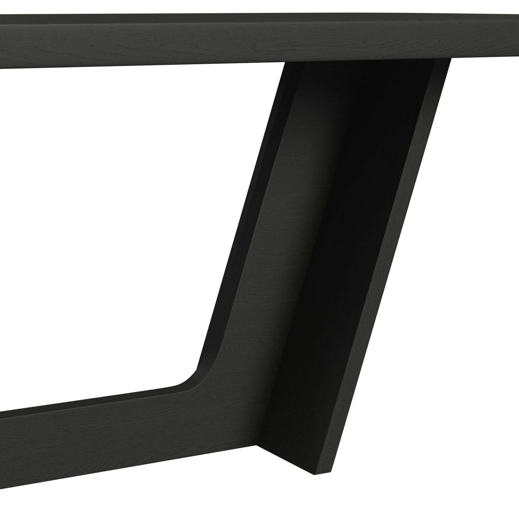 Ridgemont Rectangular Dining Table in Black with Grain - Tampa Furniture Outlet