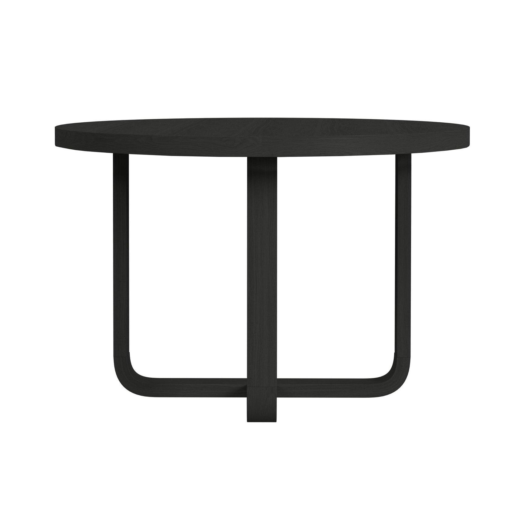 Ridgemont Round Dining Table in Black with Grain - Tampa Furniture Outlet