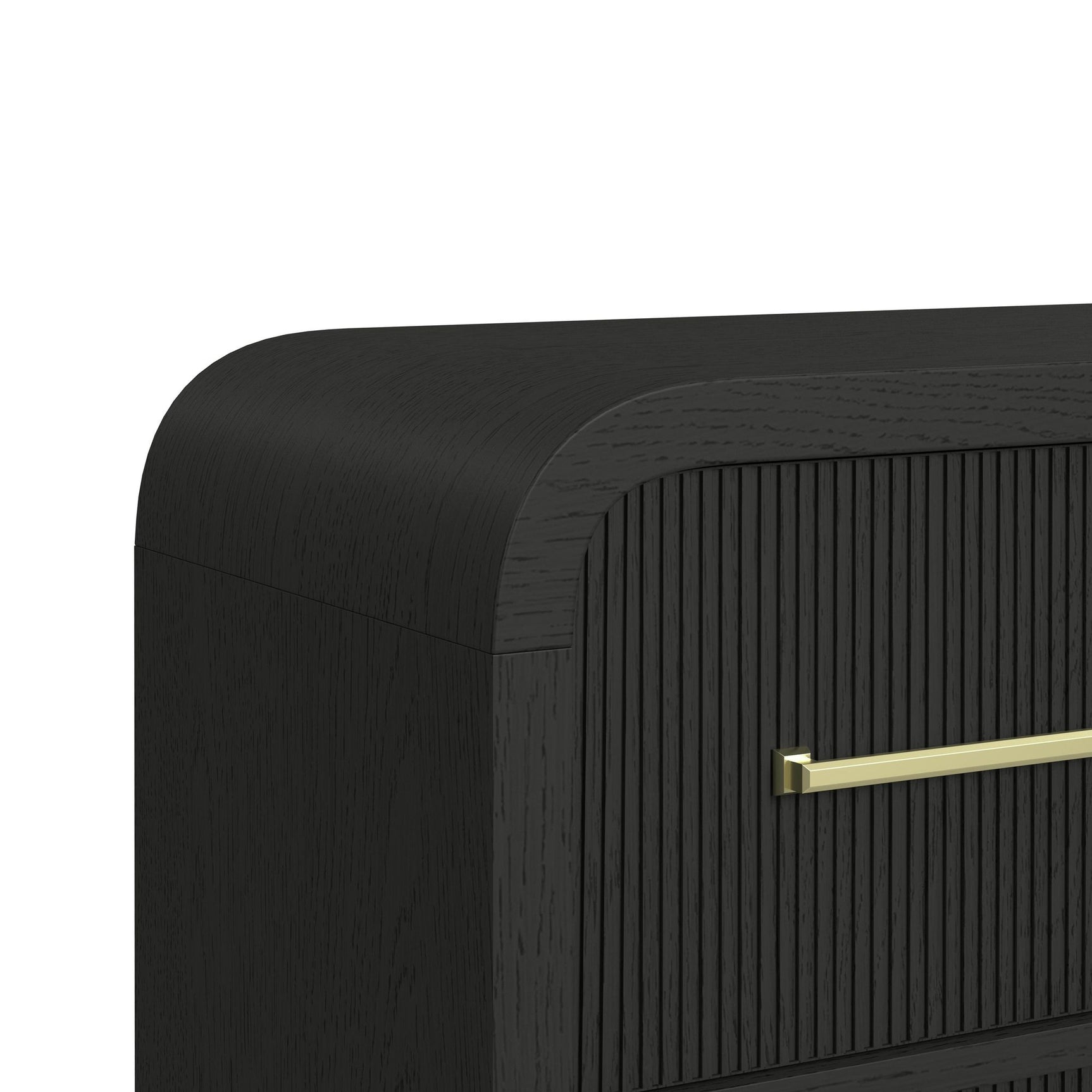 Ridgemont Server in Black with Grain - Tampa Furniture Outlet