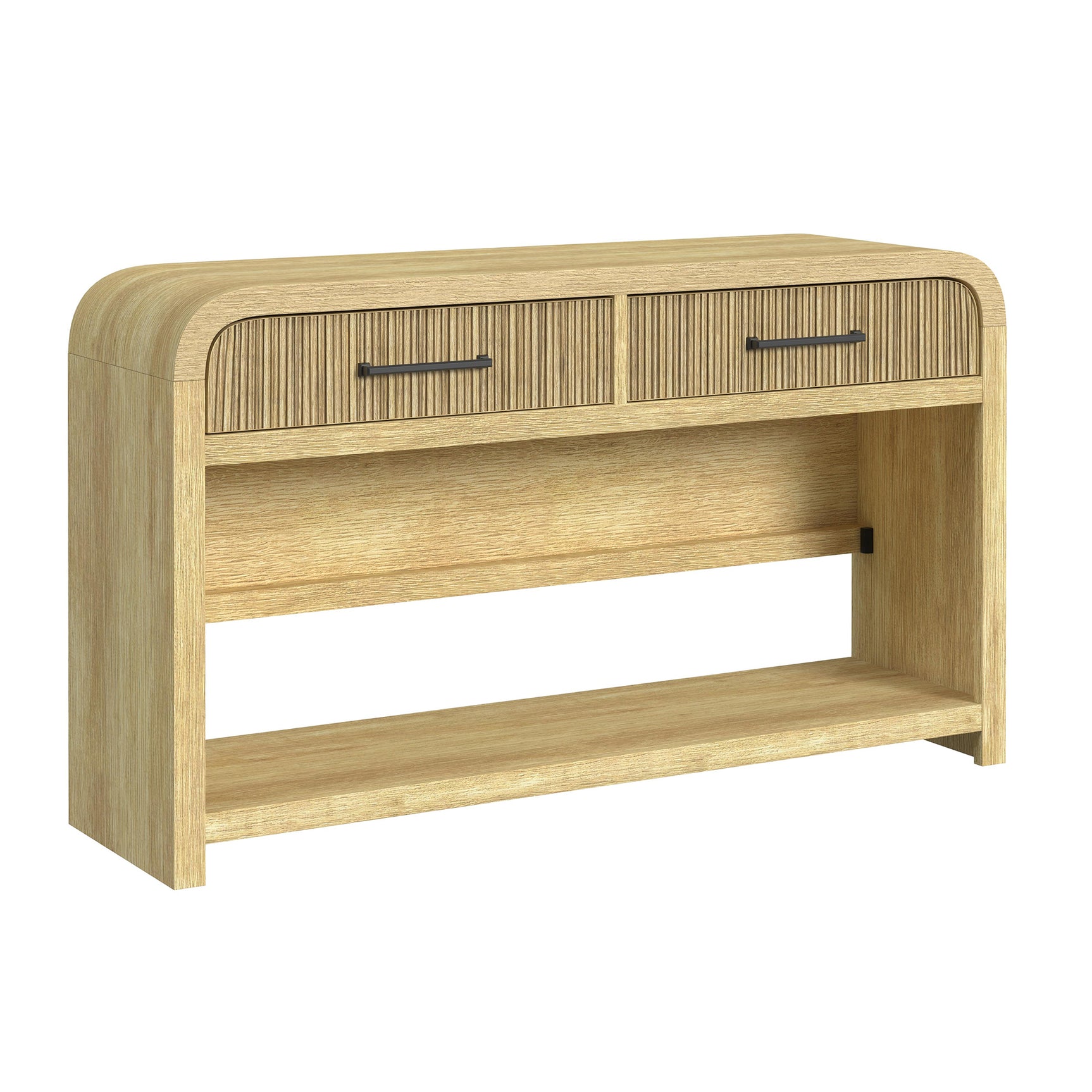 Ridgemont Sofa Table with Bottom Shelf in Natural - Tampa Furniture Outlet