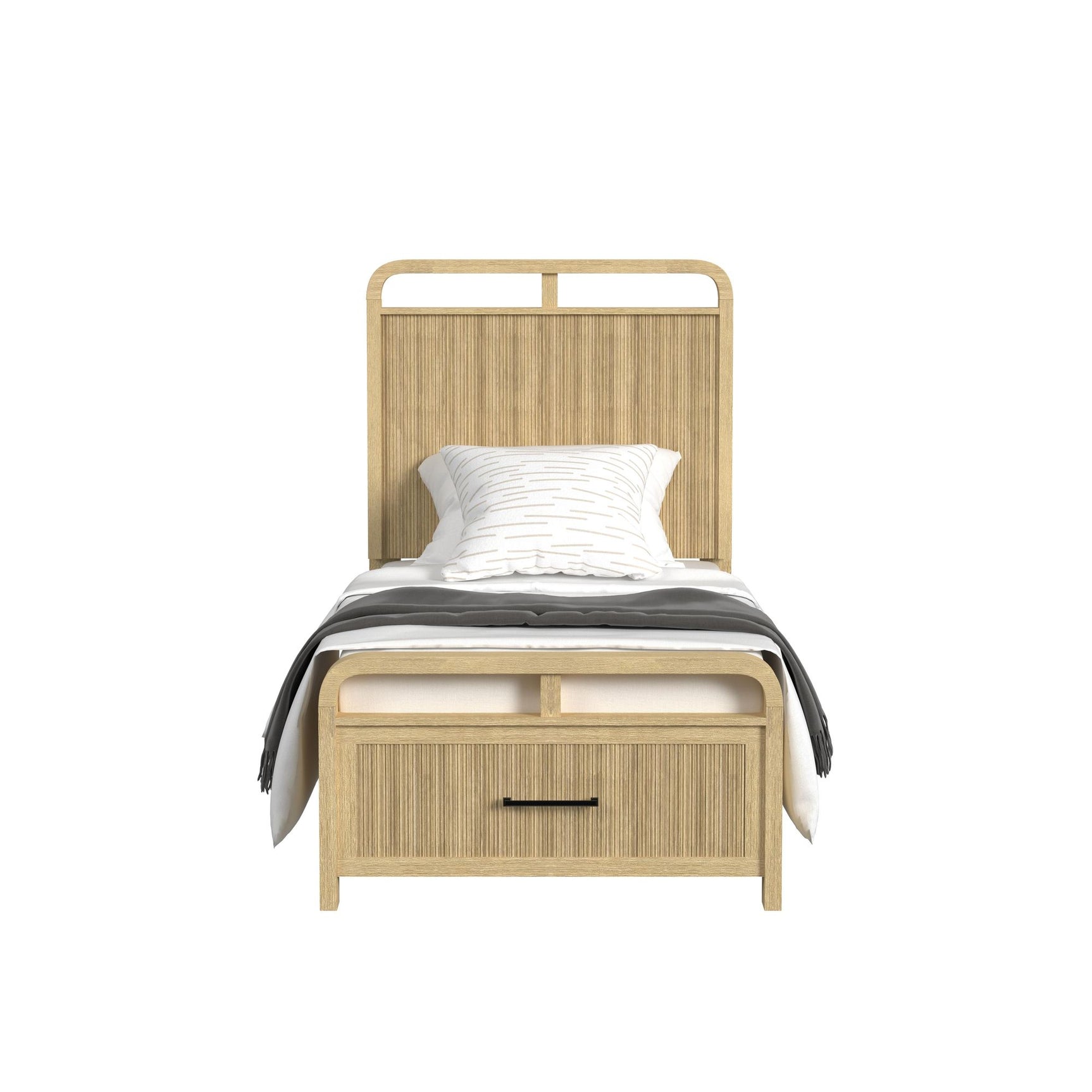 Ridgemont Twin Storage Bed in Natural - Tampa Furniture Outlet