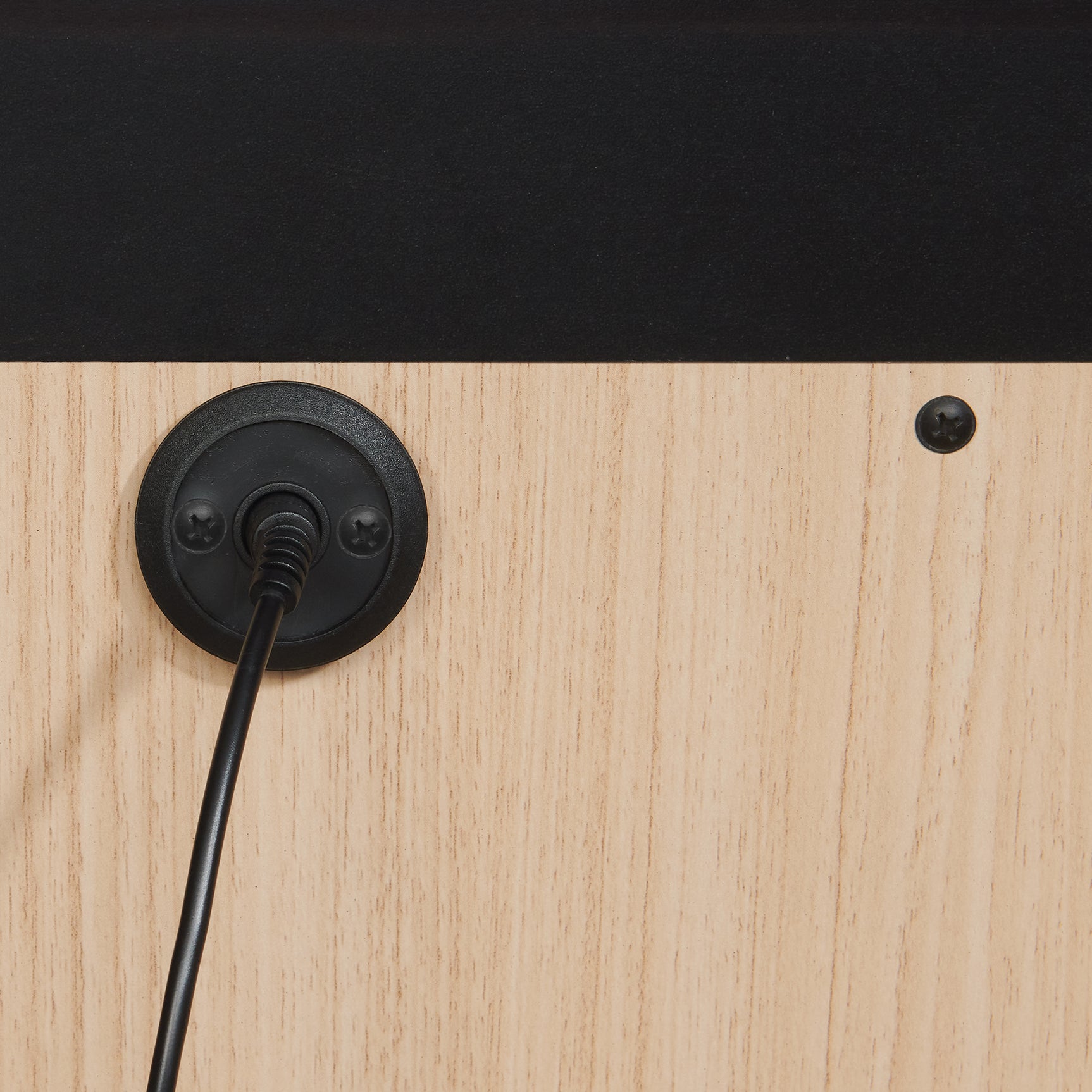 Rio Nightstand with Electronic Features in Black