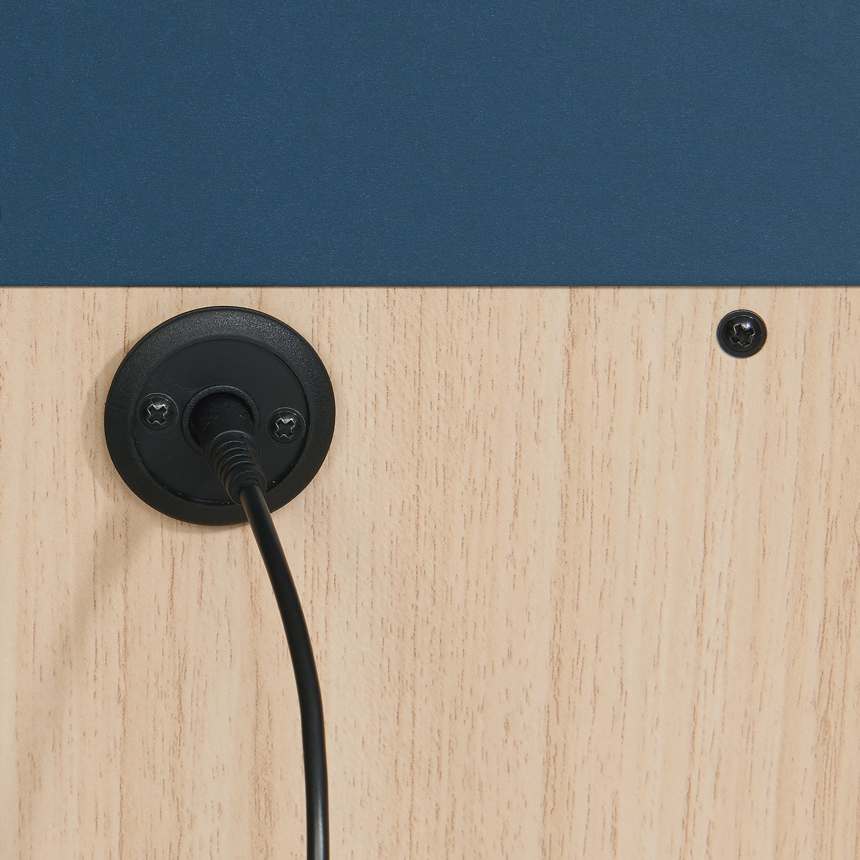 Rio Nightstand with Electronic Features in Blue
