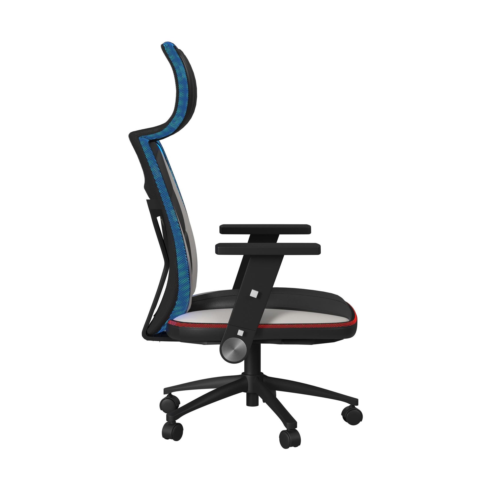 Rollins Gaming Chair with LED and Speaker in Black and Khaki - 3A Packing - Tampa Furniture Outlet
