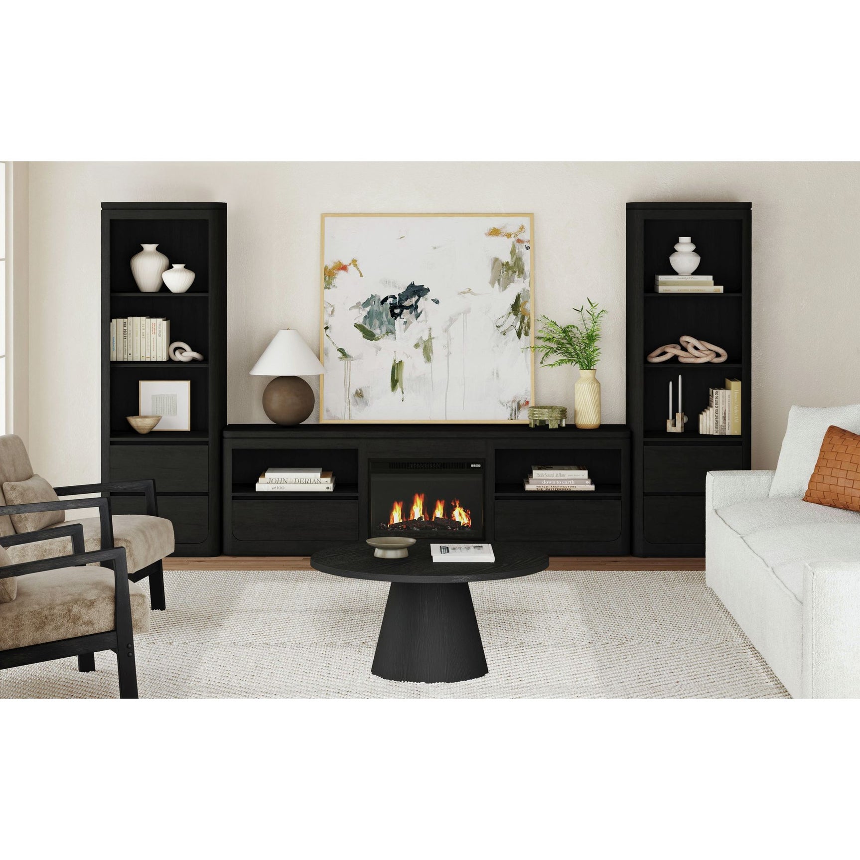 Rosalie Side Pier in Black - Tampa Furniture Outlet