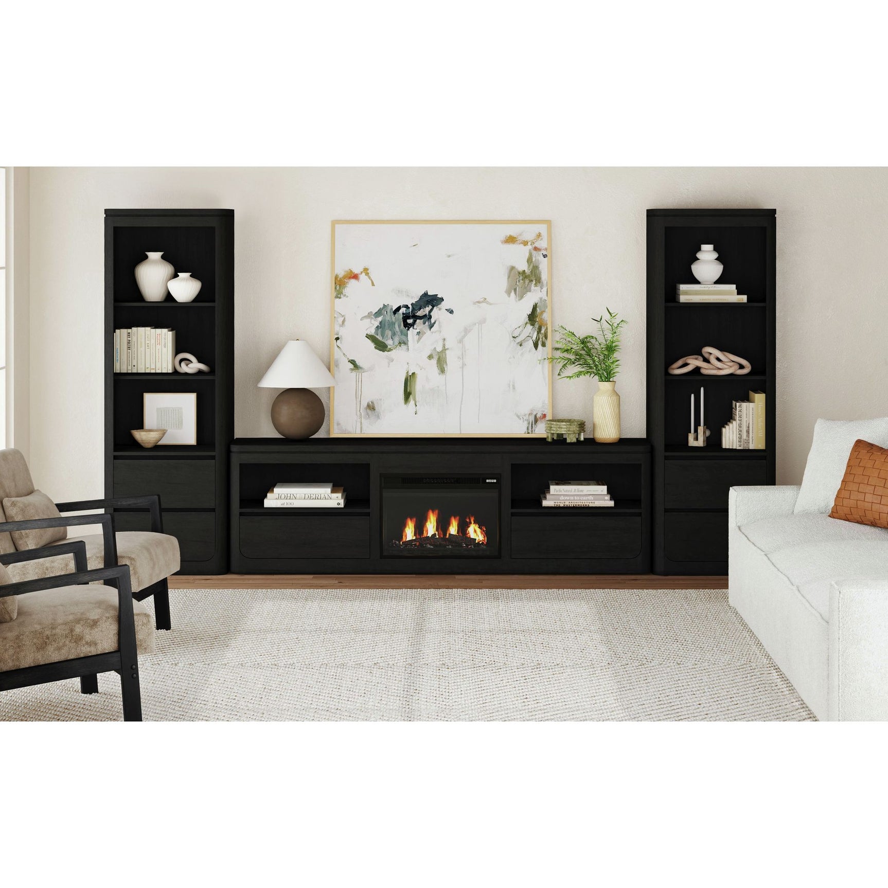 Rosalie Side Pier in Black - Tampa Furniture Outlet