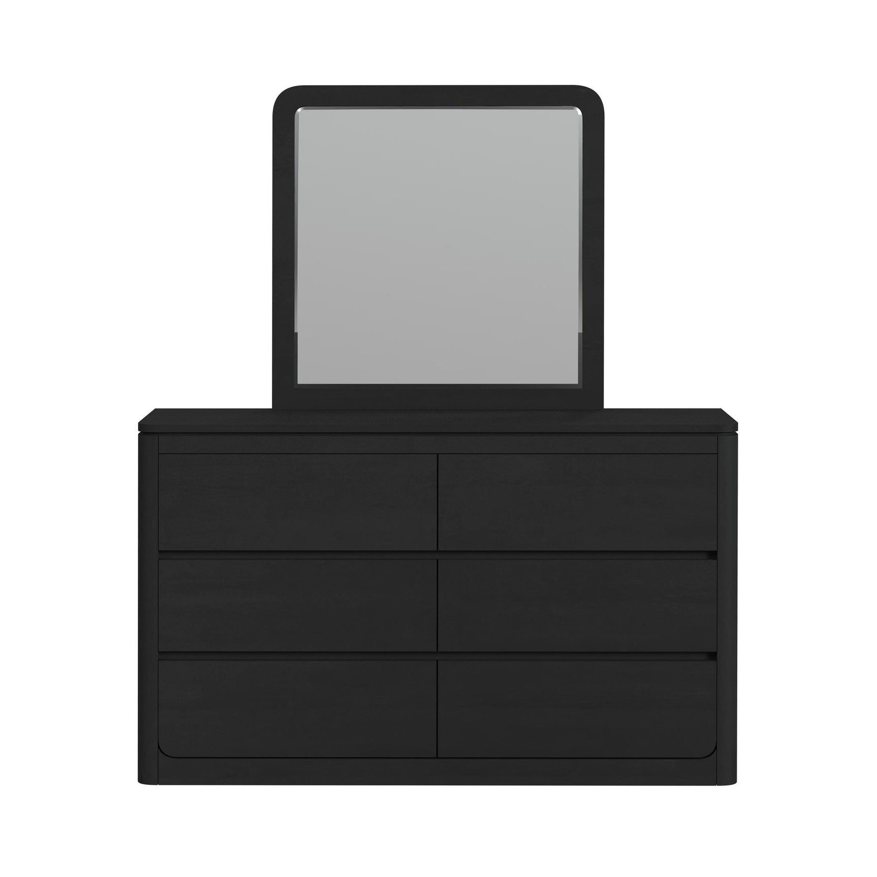 Rosalie Dresser and Mirror Set in Black