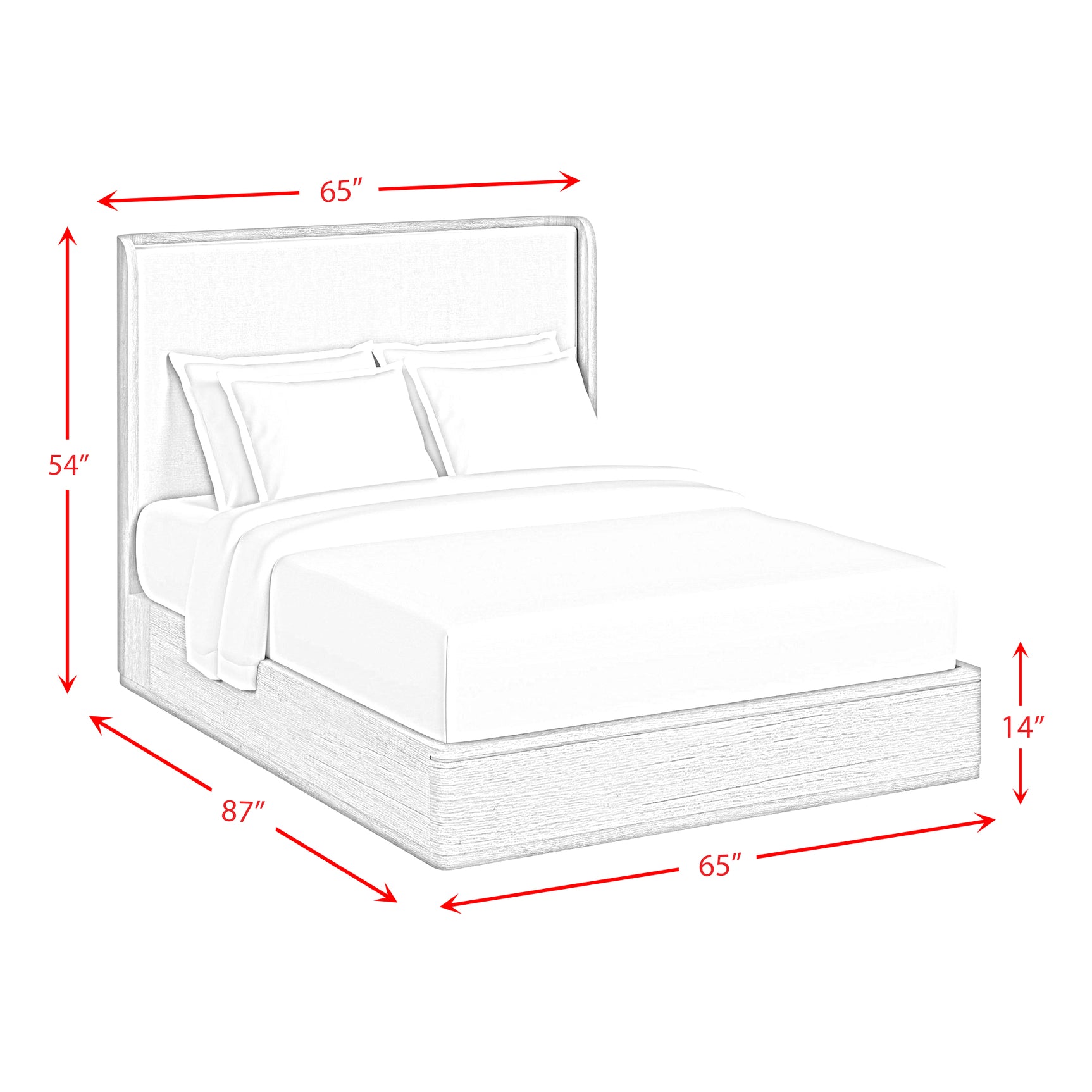 Rosalie Queen UPH Bed in Black