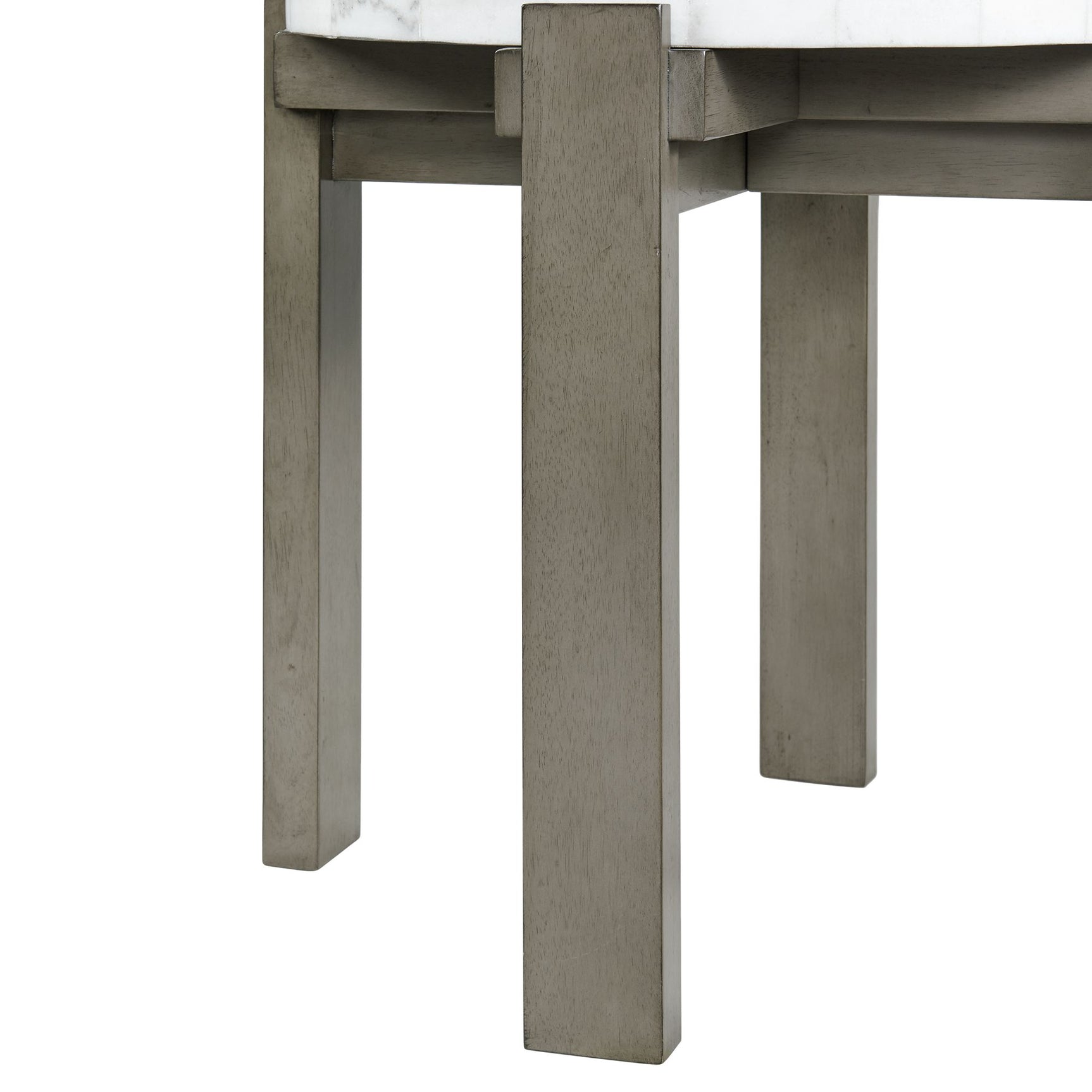 Rosamel Round End Table in Ash Brown