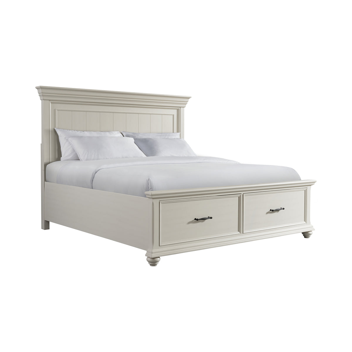 Slater King Bed in Antique White