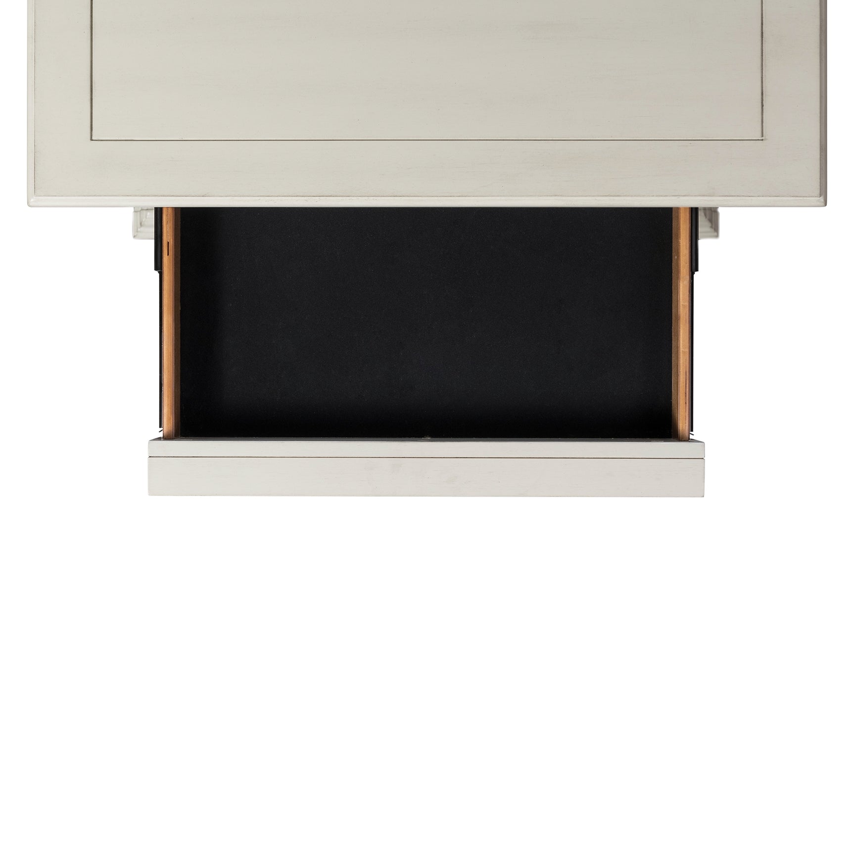 Slater Nightstand w/USB in Antique White