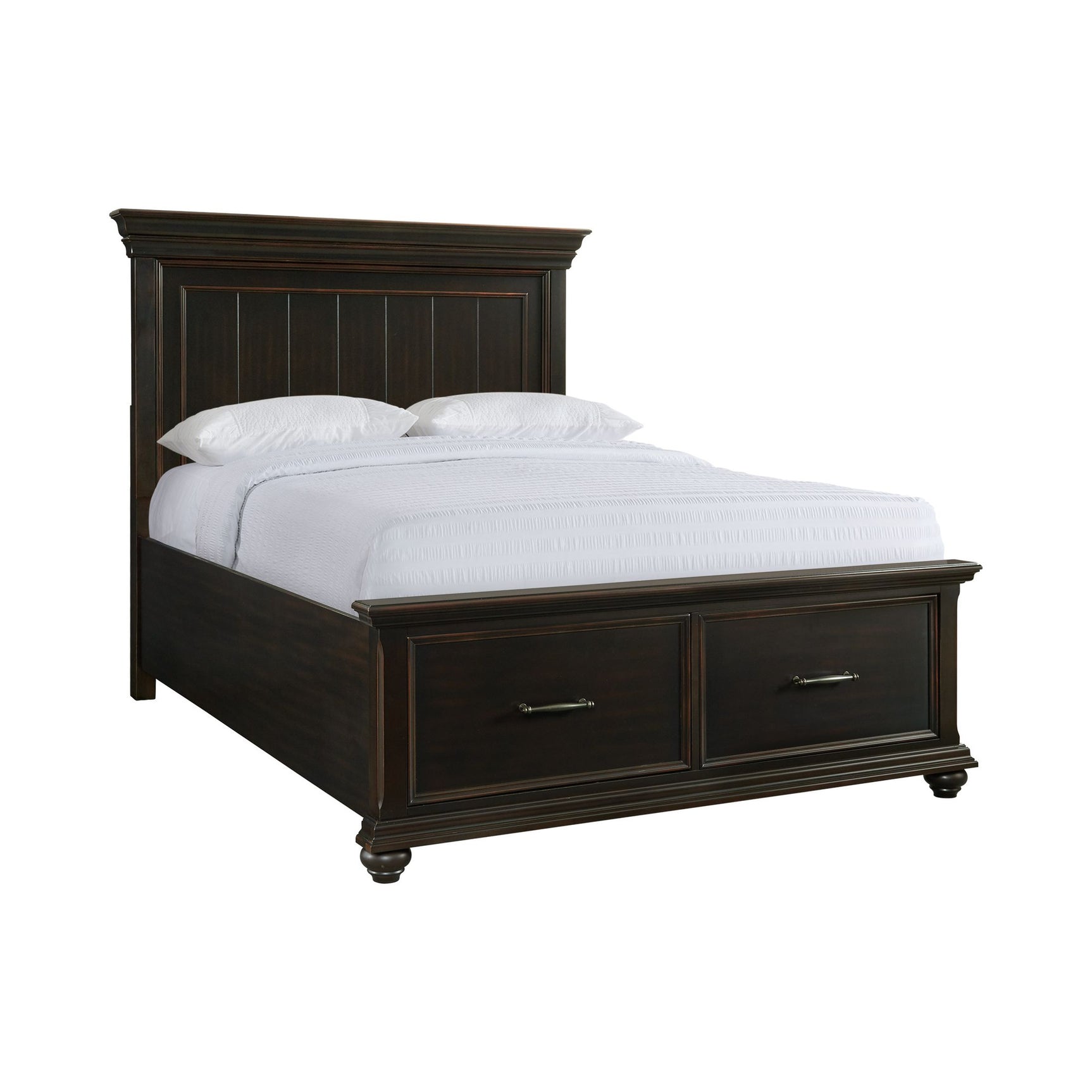 Slater Queen Platform Storage Bed in Black