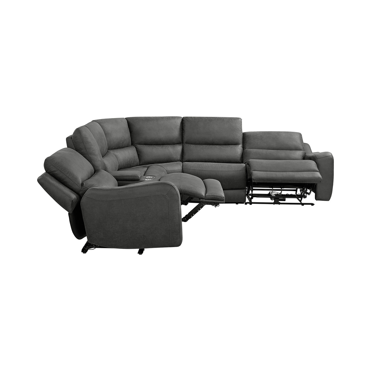 Saber Modular LHF Power Motion Recliner in Texas Granite