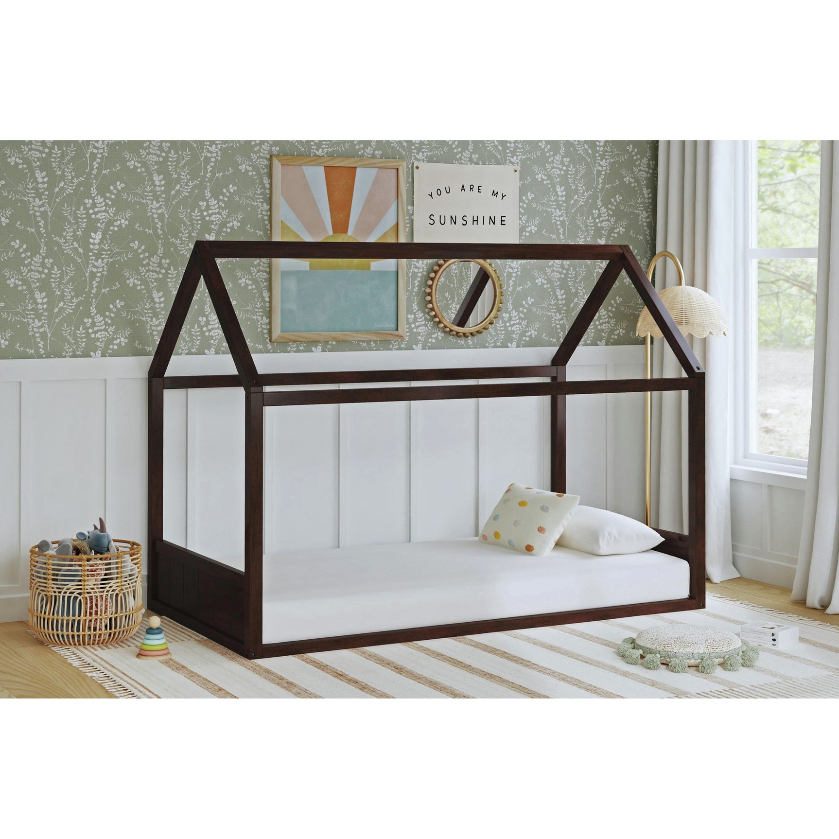 Sami Twin Montessori Bed in Espresso – SKU SM585TB | Elements