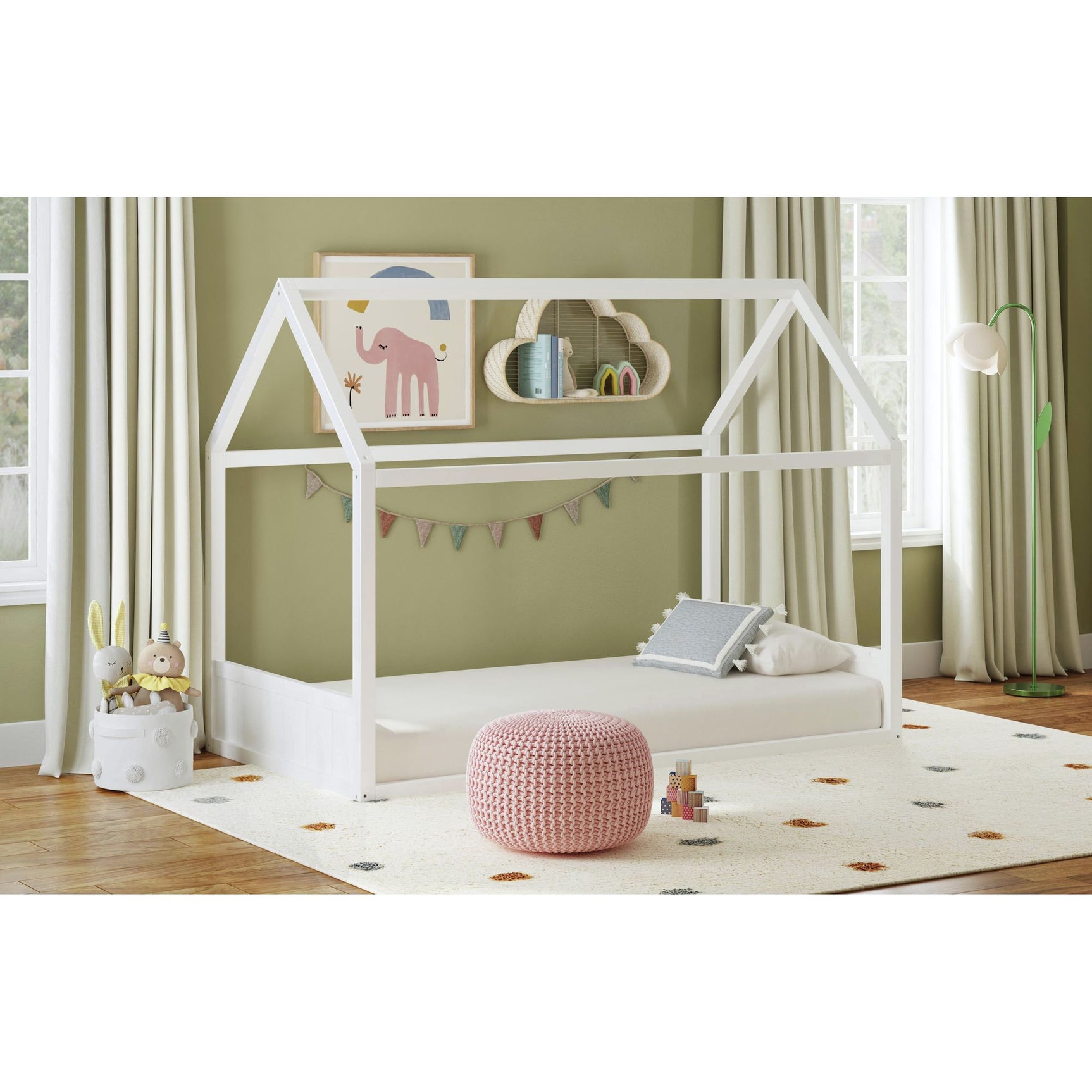 Sami Twin Montessori Bed in White – SKU SM785TB | Elements