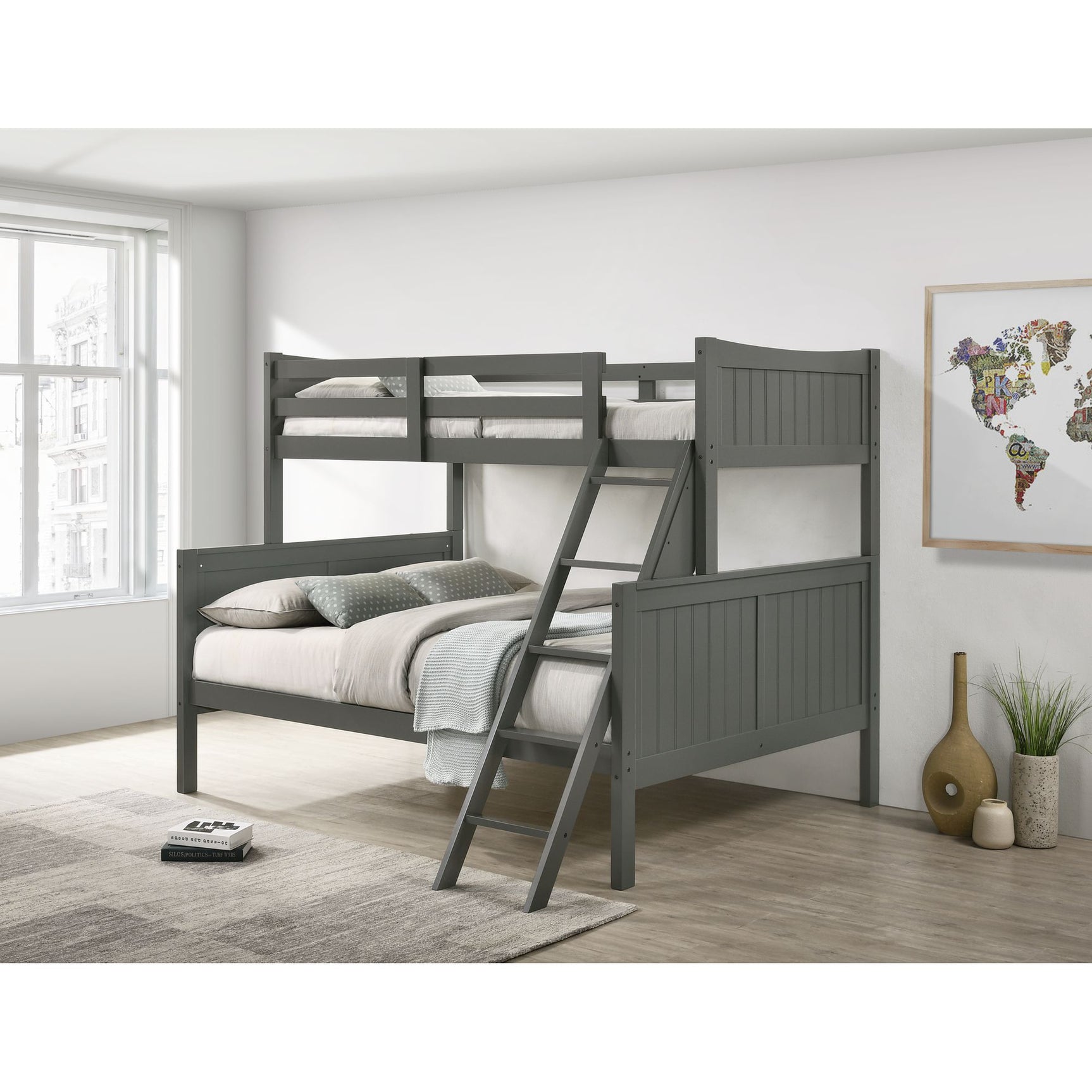 Sami Twin Over Full Bunk Grey – SKU SM300TFB | Elements