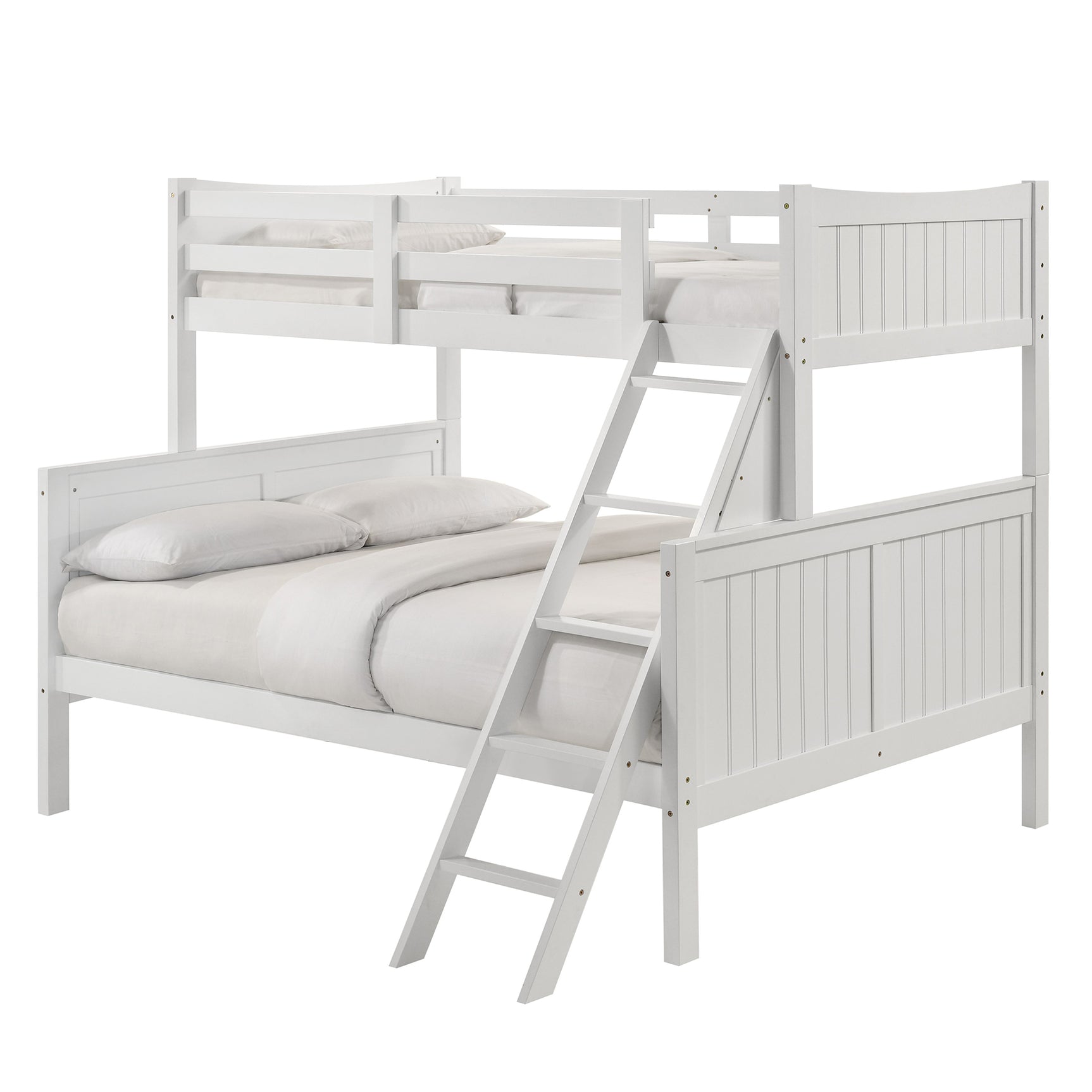 Sami Twin Over Full Bunk White - Tampa Furniture Outlet