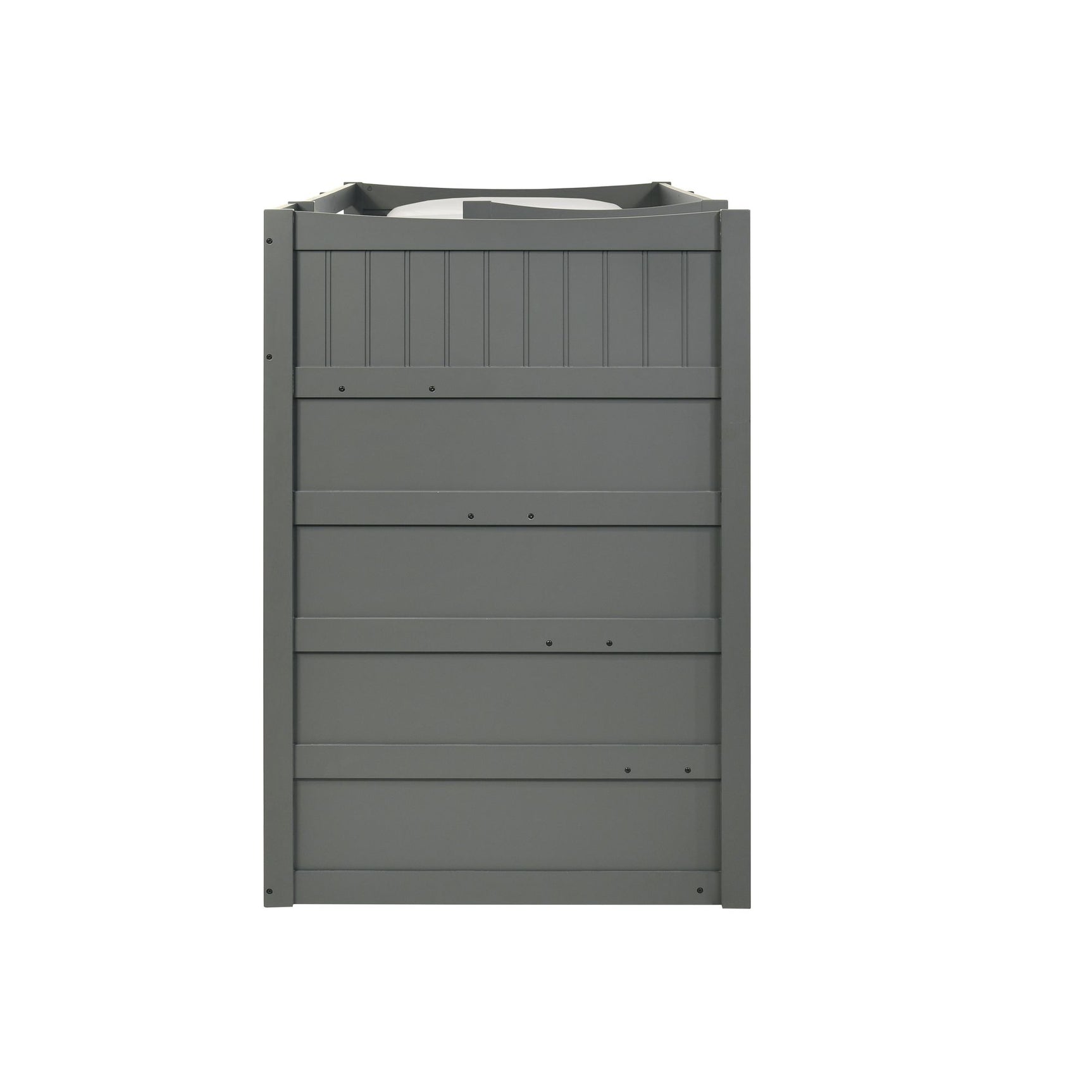Sami Twin Over Twin Step Bunk with Left HB in Grey - Tampa Furniture Outlet