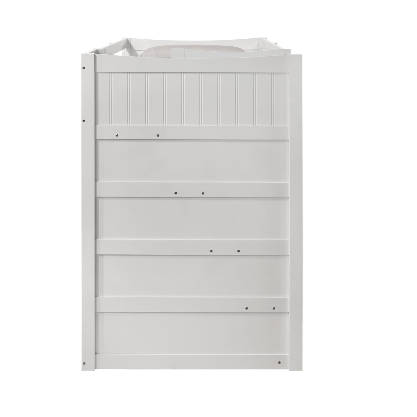 Sami Twin Over Twin Step Bunk with Left HB in White