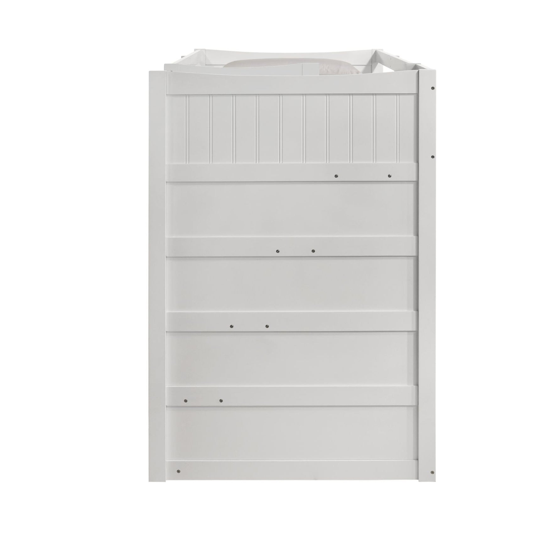 Sami Twin Over Twin Step Bunk with Right HB in White