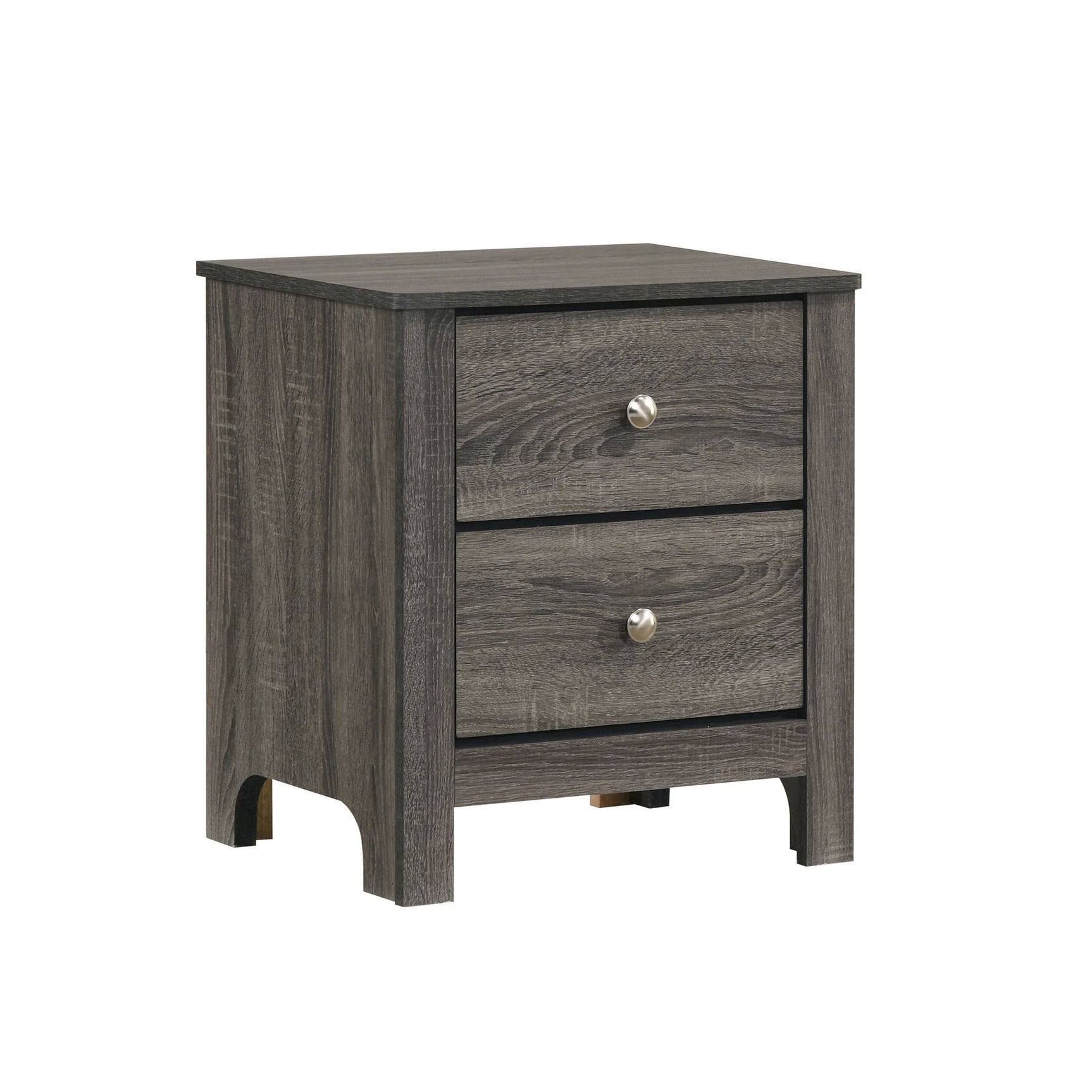 Sami Youth 2-Drawer Nightstand in Grey - Tampa Furniture Outlet