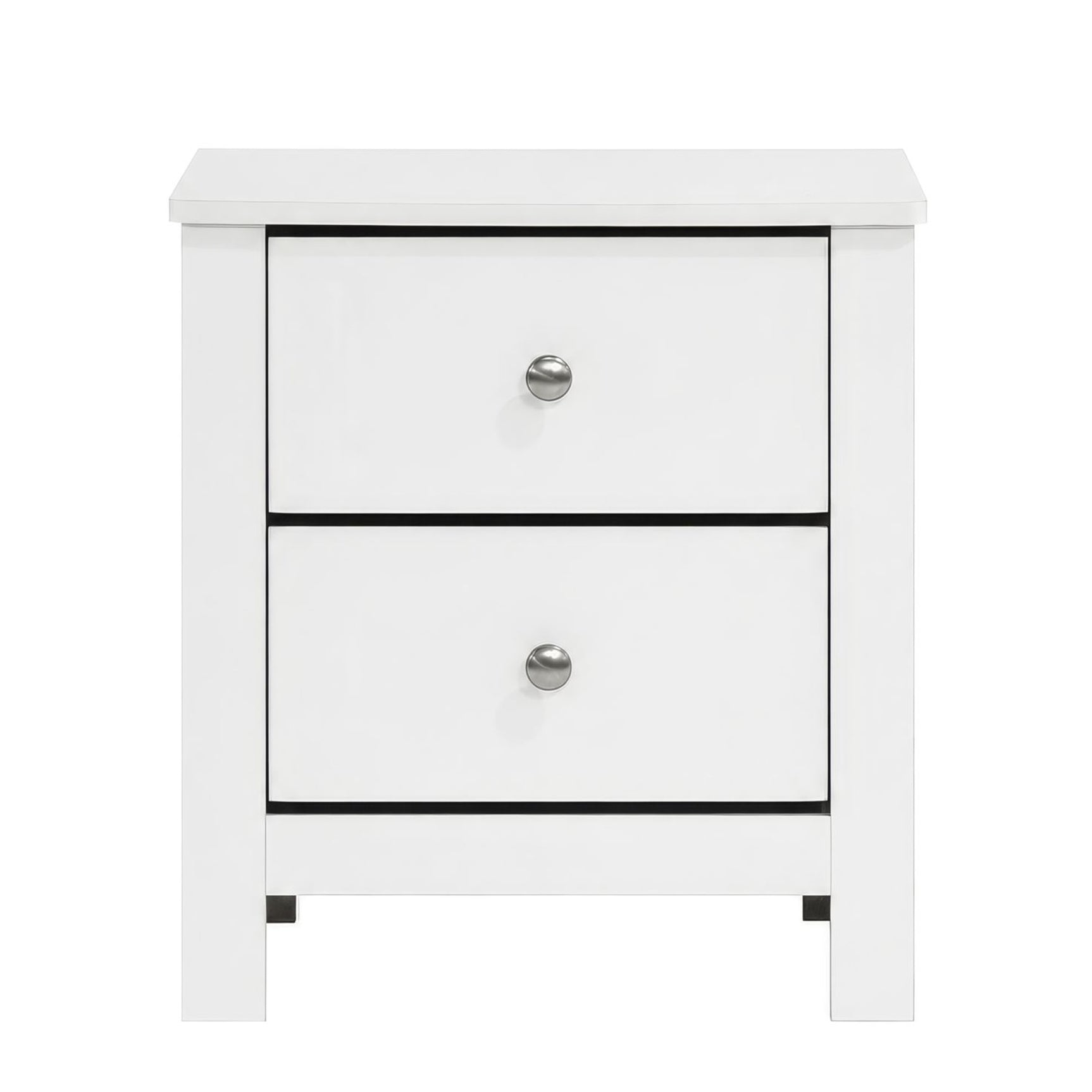 Sami Youth 2-Drawer Nightstand in White