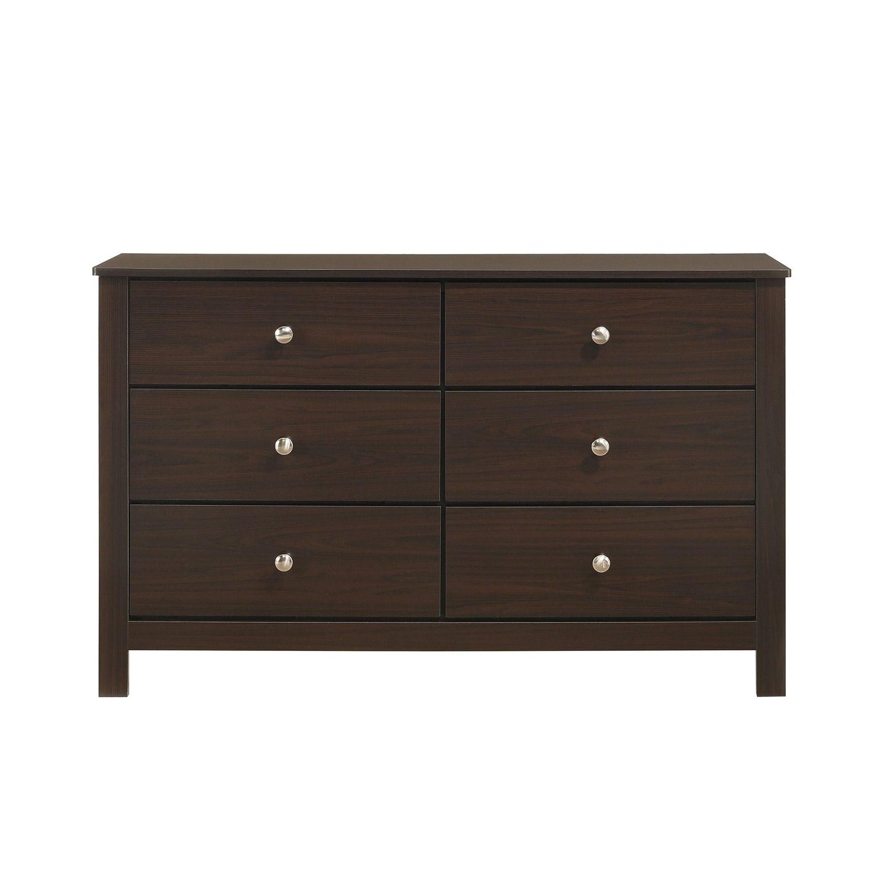 Sami Youth 6-Drawer Dresser in Espresso