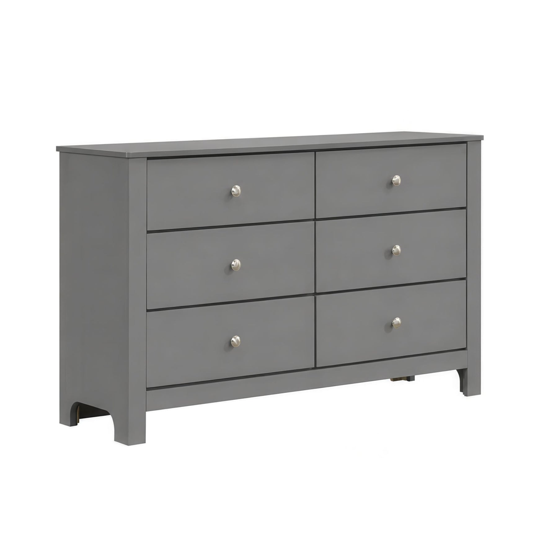 Sami Youth 6-Drawer Dresser in Grey