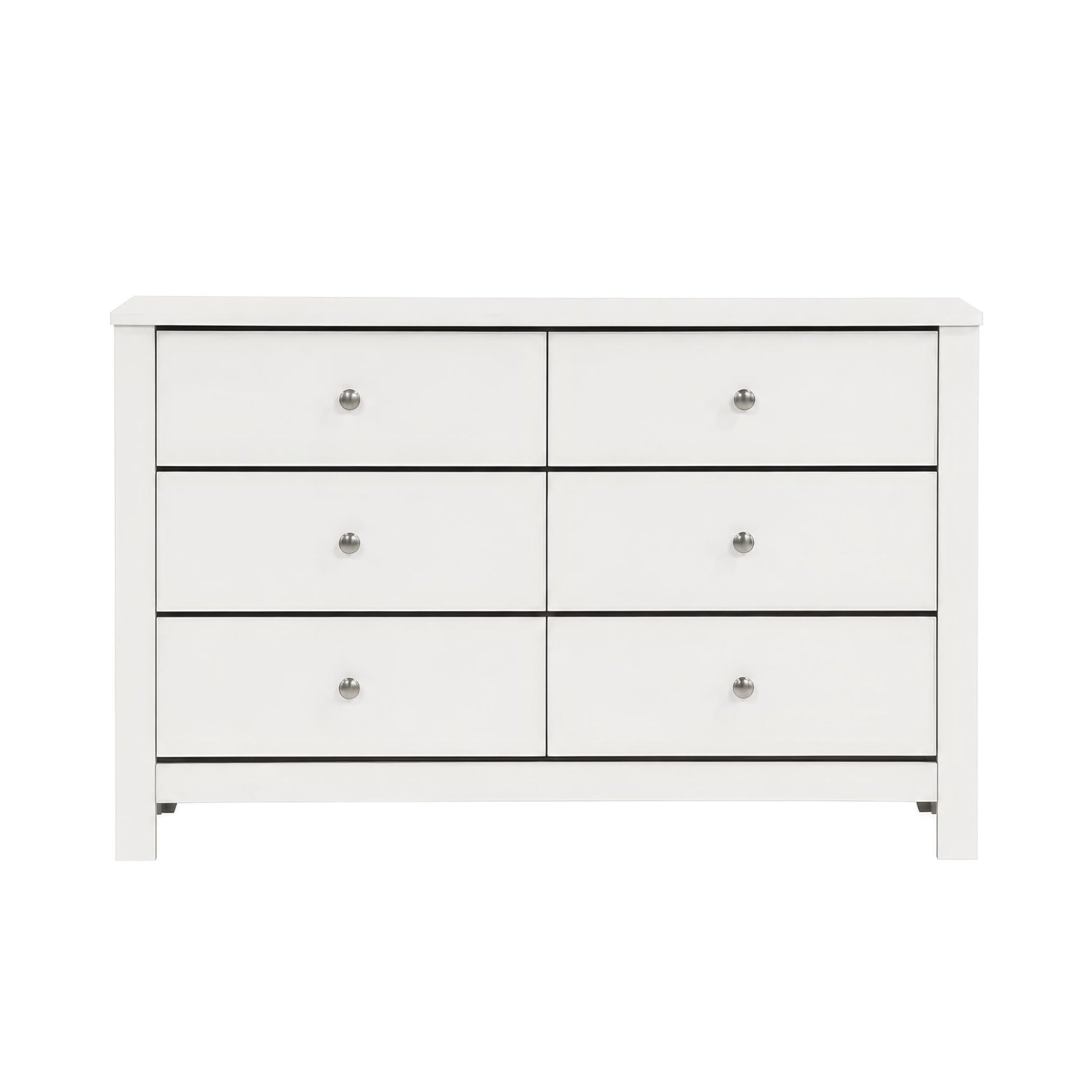 Sami Youth 6-Drawer Dresser in White