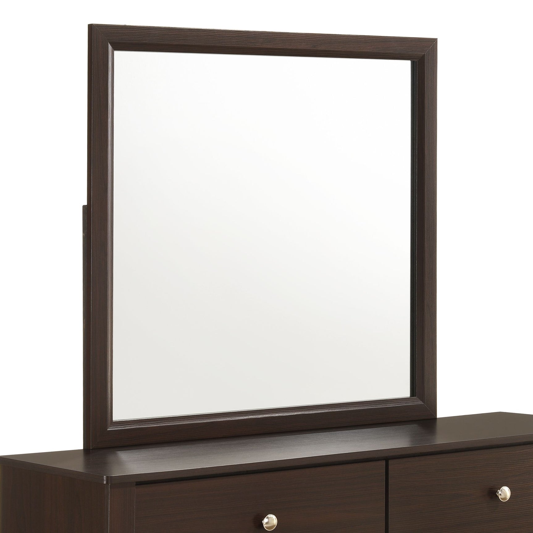 Sami Youth Dresser and Mirror Set in Espresso