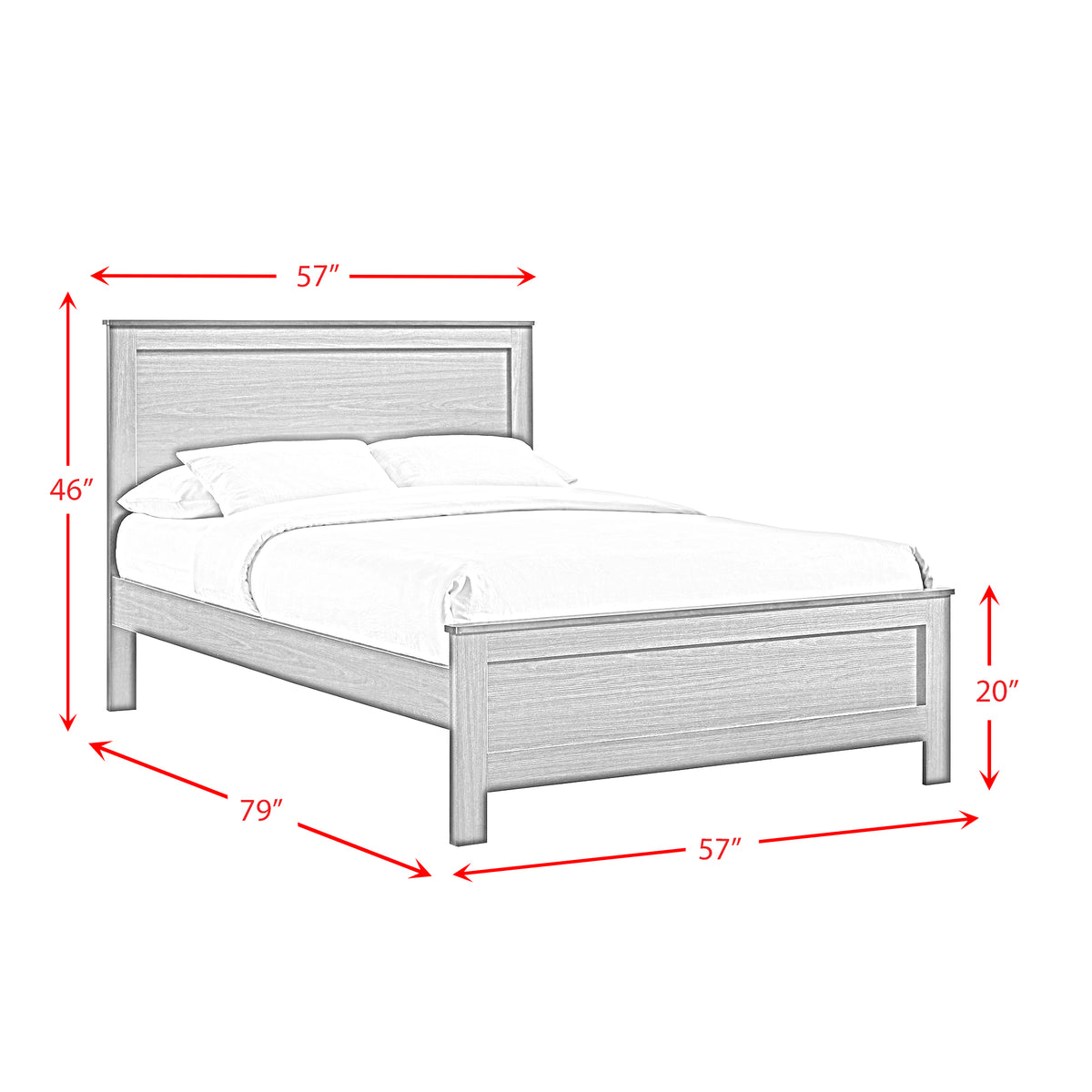 Sami Youth Full Panel Bed in Espresso